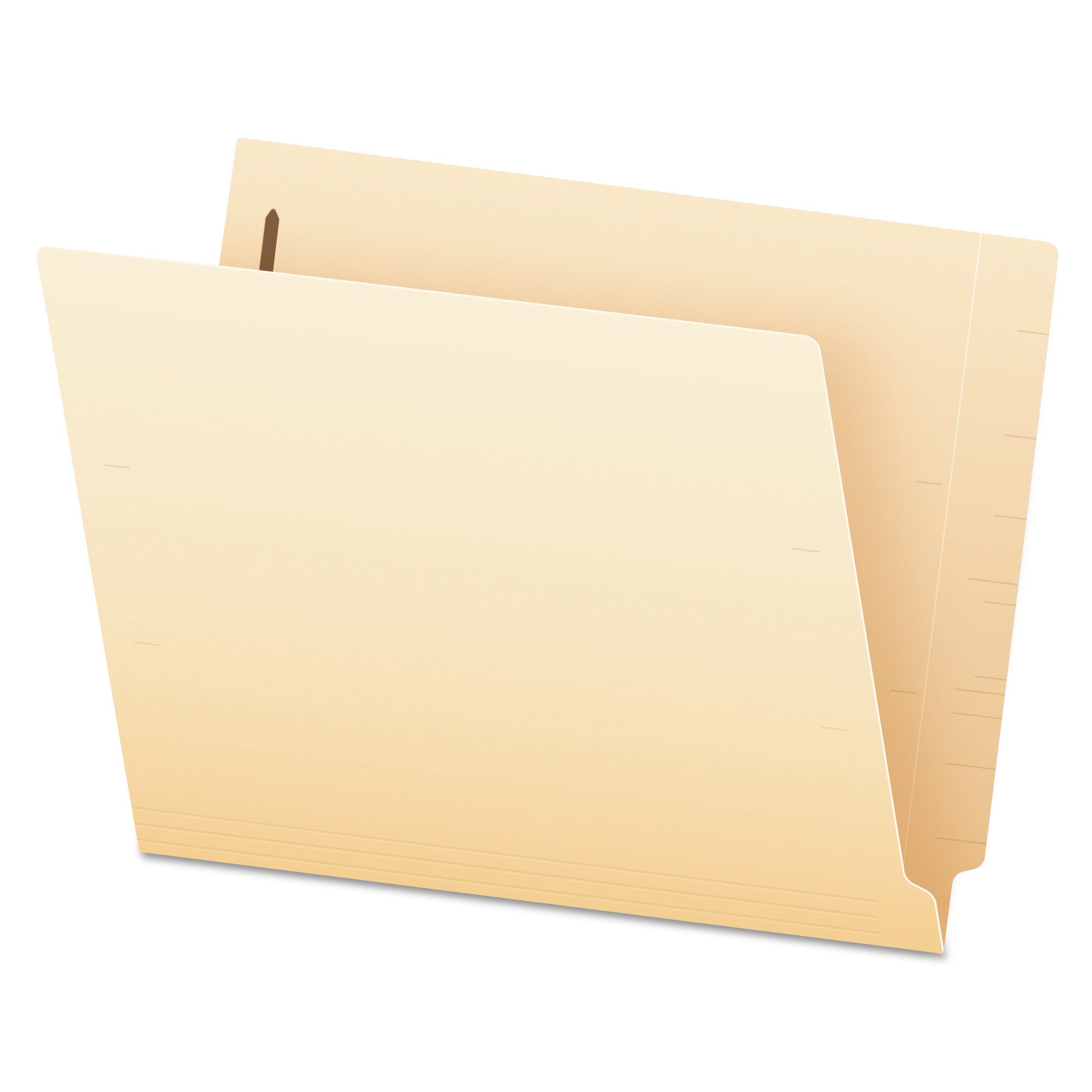 8 1/2" x 11" - 3/4" Expansion - 2 Fastener(s) - 2" for Folder - End Tab Location - 11 pt. - 2 Plys - Manila - Heavyweight Cover, Reinforced Tab, Durable - 10% Recycled - 50 / Box
