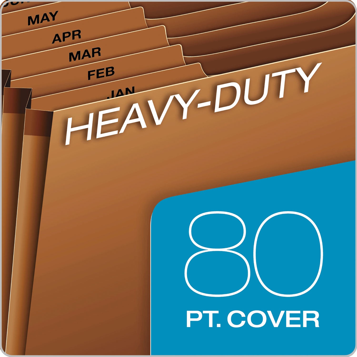 Pendaflex 1/3 Tab Cut Letter Recycled Expanding File - 8 1/2" x 11" - 31 Pocket(s) - Top Tab Location - 80 pt. - Tyvek - Brown - Reinforced, Heavy Duty, Rip Resistant - 10% Recycled - 1 Each