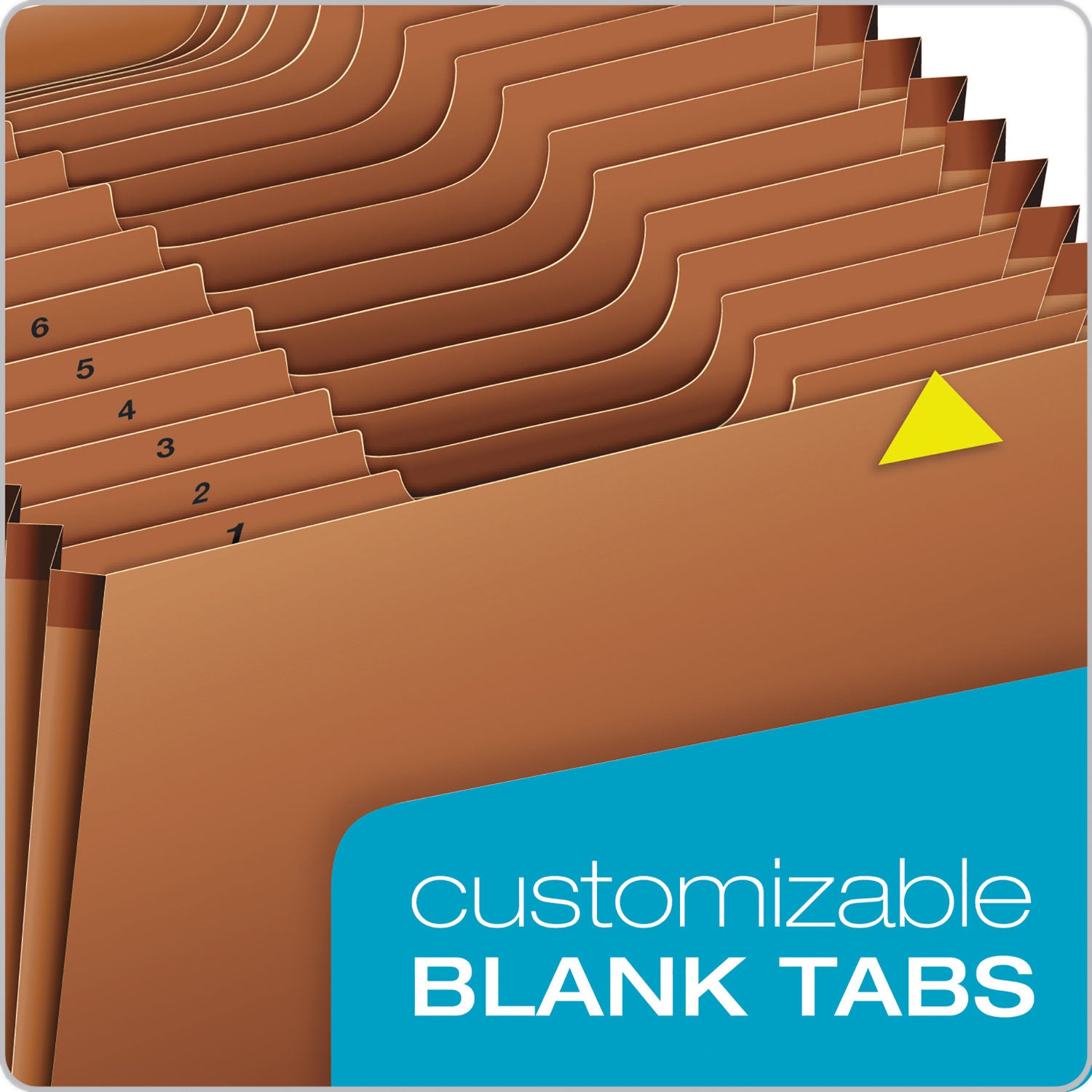 Pendaflex 1/3 Tab Cut Letter Recycled Expanding File - 8 1/2" x 11" - 31 Pocket(s) - Top Tab Location - 80 pt. - Tyvek - Brown - Reinforced, Heavy Duty, Rip Resistant - 10% Recycled - 1 Each