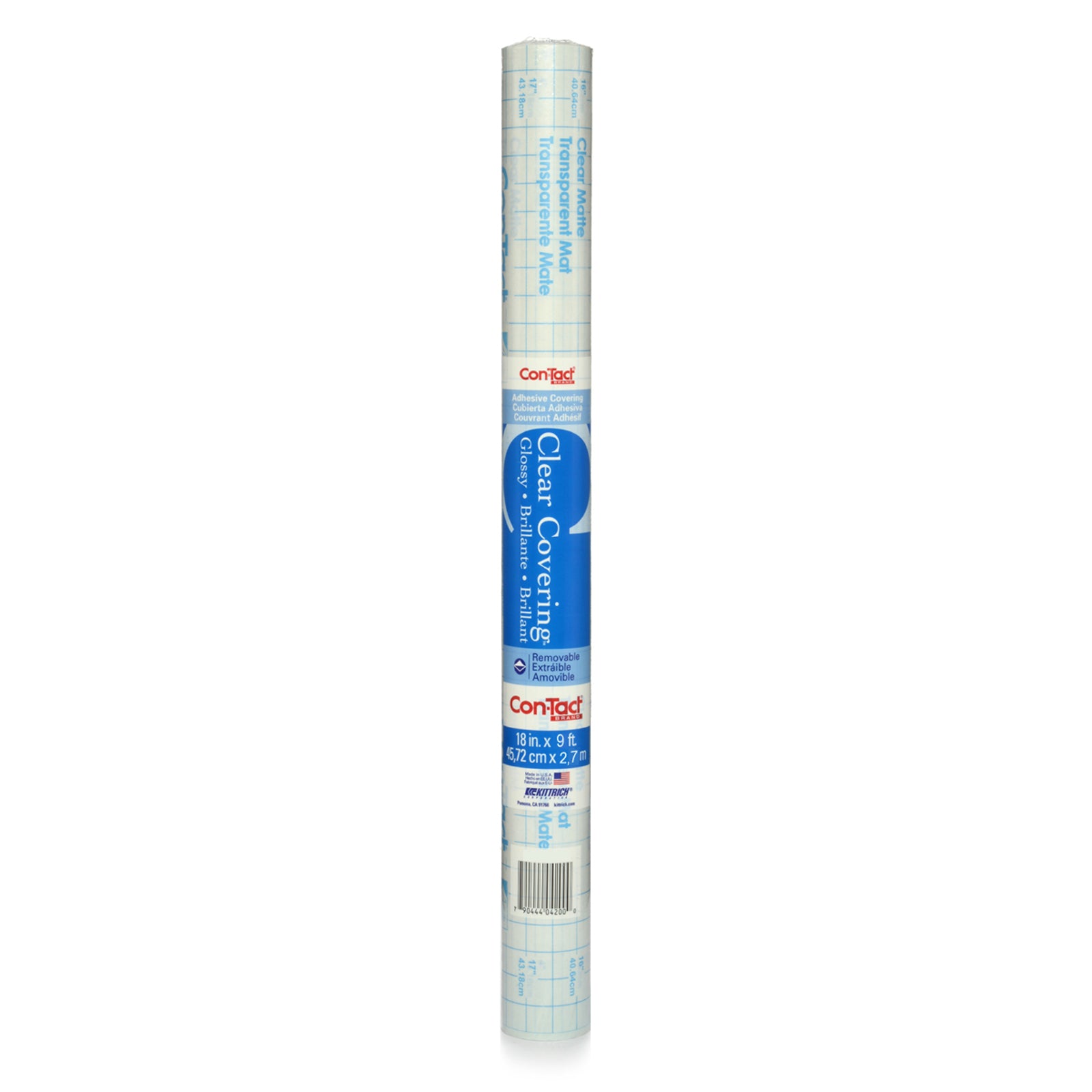 Adhesive Roll, Clear, 18" x 9 ', Glossy
