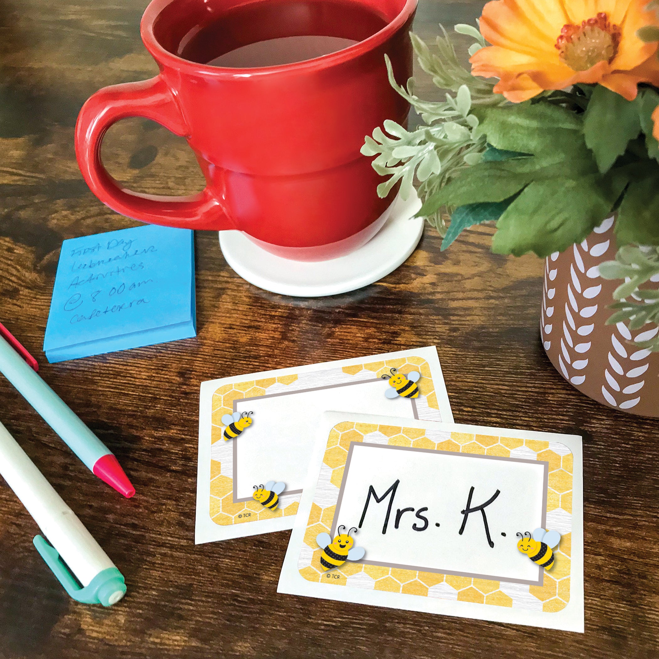 Buzzing Bees Name Tags/Labels - Multi-Pack, 3-1/2" x 2-1/2", Pack of 36
