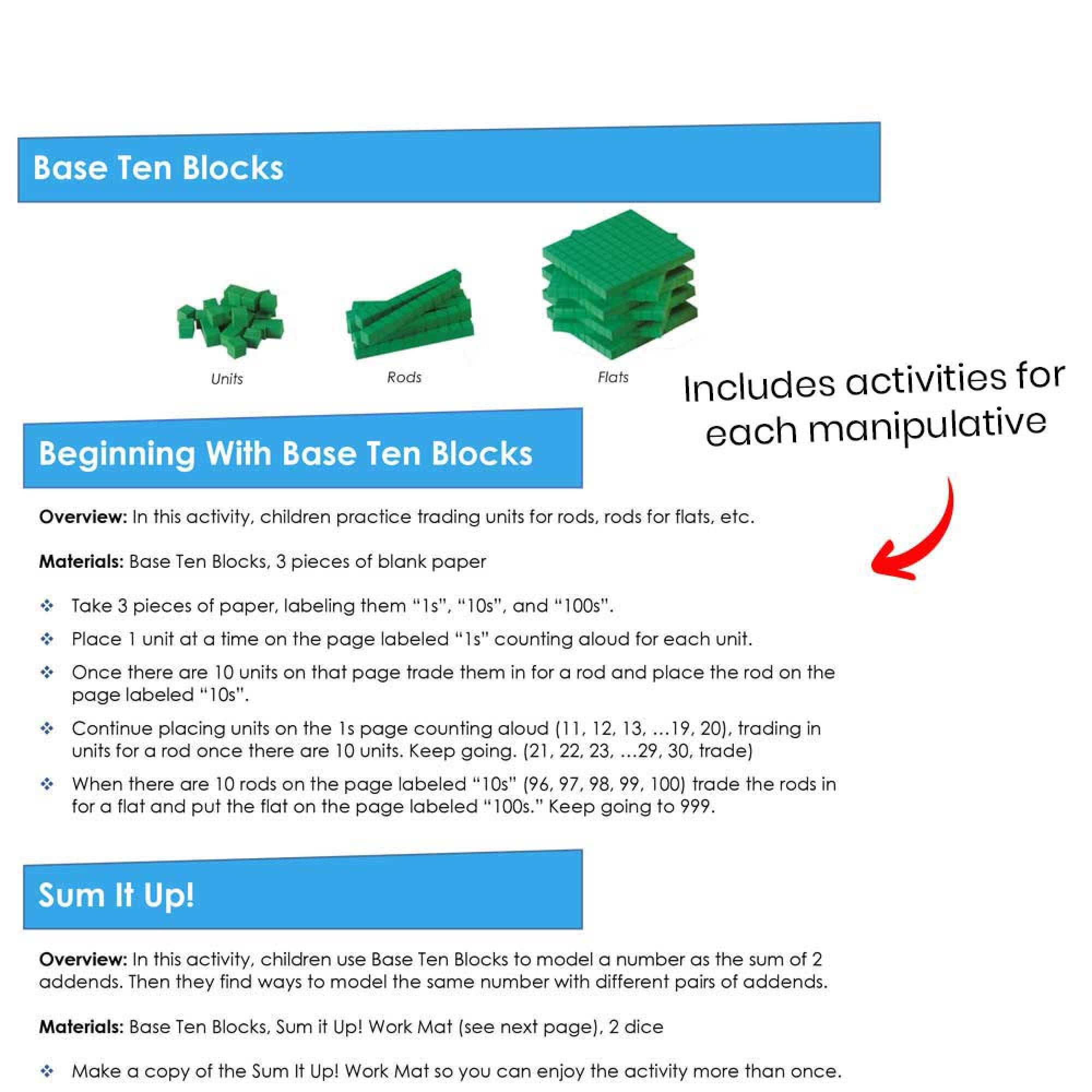 Take-Home Manipulative Kit, Grades K-2