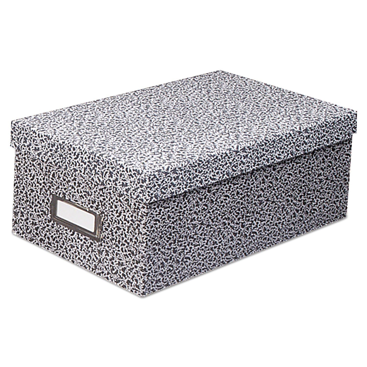 Media Size Supported: Index Card 3" x 5" - 1200 x Index Card (3" x 5") - Lift-off Closure - Plastic, Steel - Black, White - For Index Card, Label - 1 Each