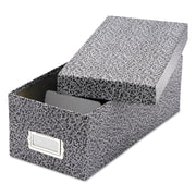 Media Size Supported: Index Card 3" x 5" - 1200 x Index Card (3" x 5") - Lift-off Closure - Plastic, Steel - Black, White - For Index Card, Label - 1 Each