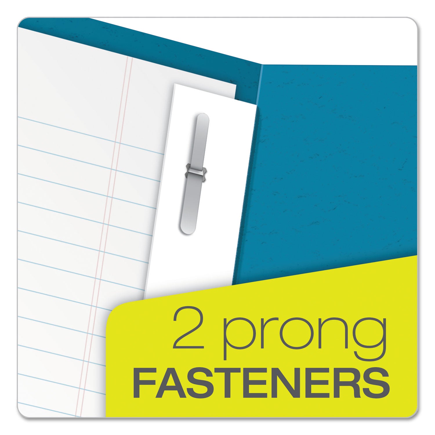 Oxford Letter Recycled Pocket Folder - 8 1/2" x 11" - 85 Sheets Capacity - 3 Fastener(s) - 1/2" for Folder - 2 Inside Front & Back Pocket(s) - Leatherette - Light Blue - Tear Resistant, Durable, Punched - 10% Recycled - 25 / Box