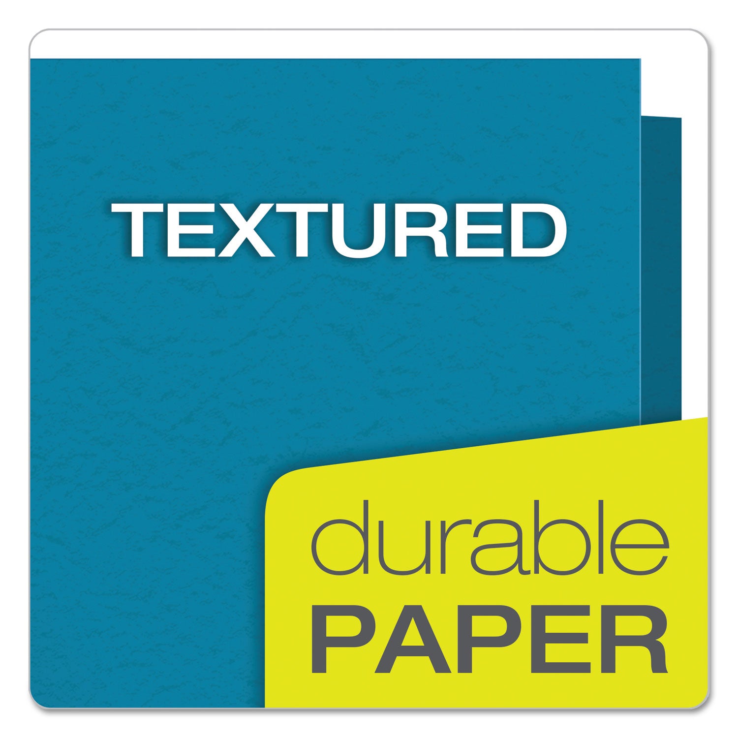 Oxford Letter Recycled Pocket Folder - 8 1/2" x 11" - 3 Fastener(s) - 1/2" for Folder - 2 Inside Front & Back Pocket(s) - Leatherette - Blue, Green, Yellow, Orange, Red - Tear Resistant - 10% Recycled - 25 / Box