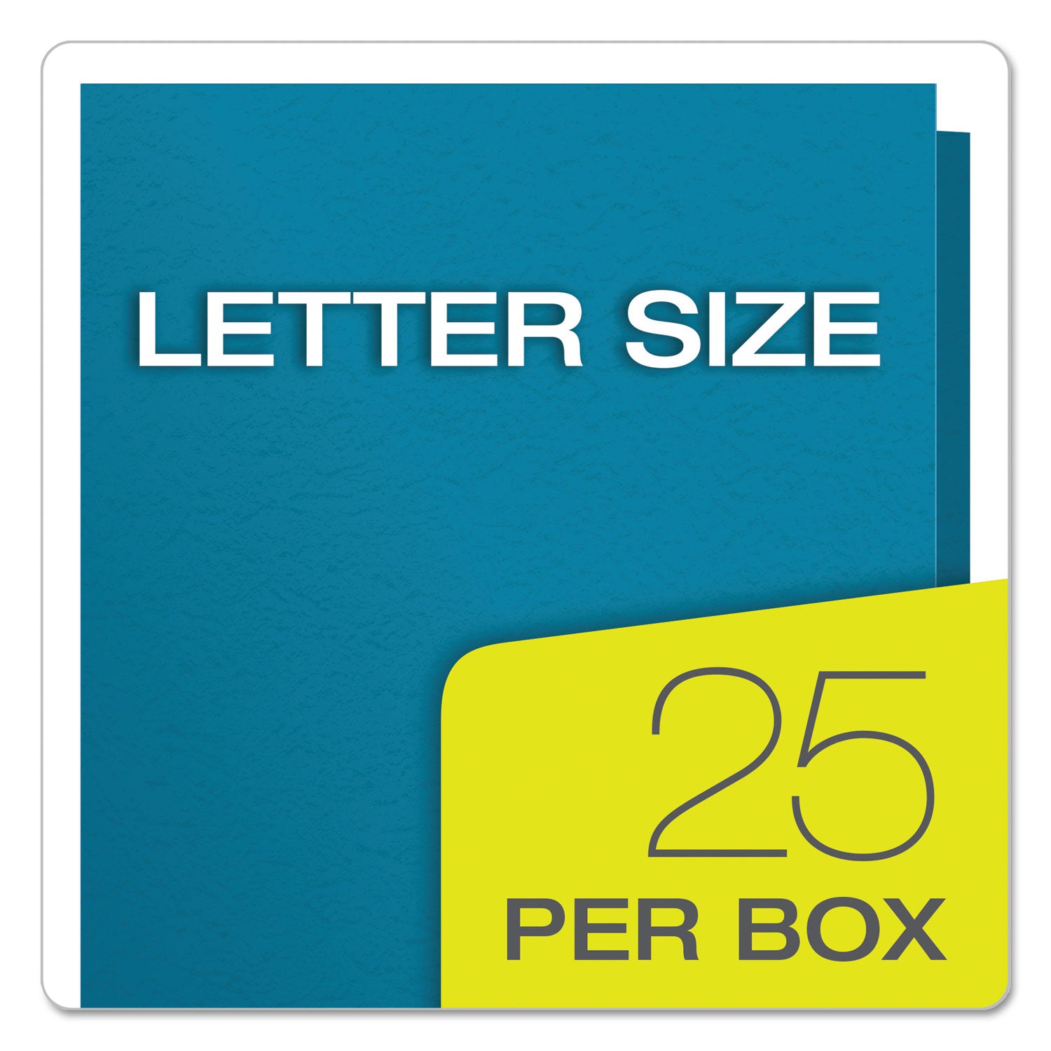 Oxford Letter Recycled Pocket Folder - 8 1/2" x 11" - 3 Fastener(s) - 1/2" for Folder - 2 Inside Front & Back Pocket(s) - Leatherette - Blue, Green, Yellow, Orange, Red - Tear Resistant - 10% Recycled - 25 / Box