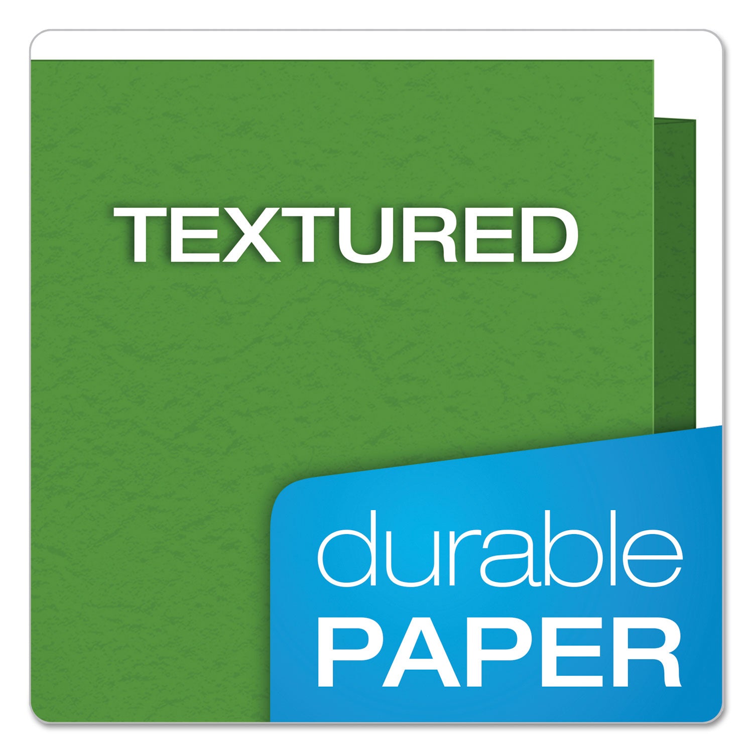 Oxford Letter Recycled Pocket Folder with Fastener, 8.5" x 11", 135 Sheet Capacity, 3 Prong Fasteners, 2 Pockets, Green, 10% Recycled, 25/Box