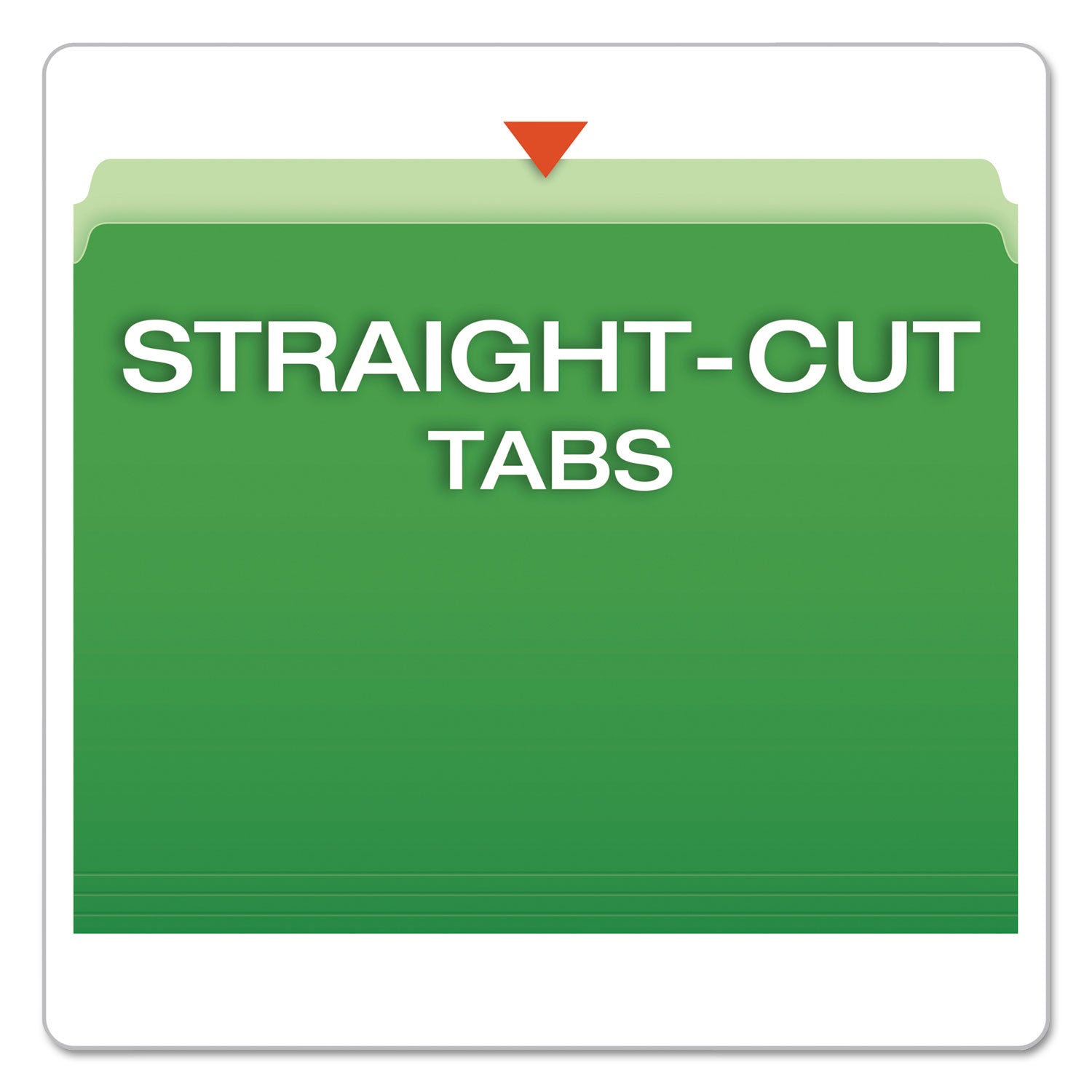 Pendaflex Letter Recycled Top Tab File Folder - 8 1/2" x 11" - 11 pt. - 1 Plys - Light Green - 30% Recycled - 100 / Box