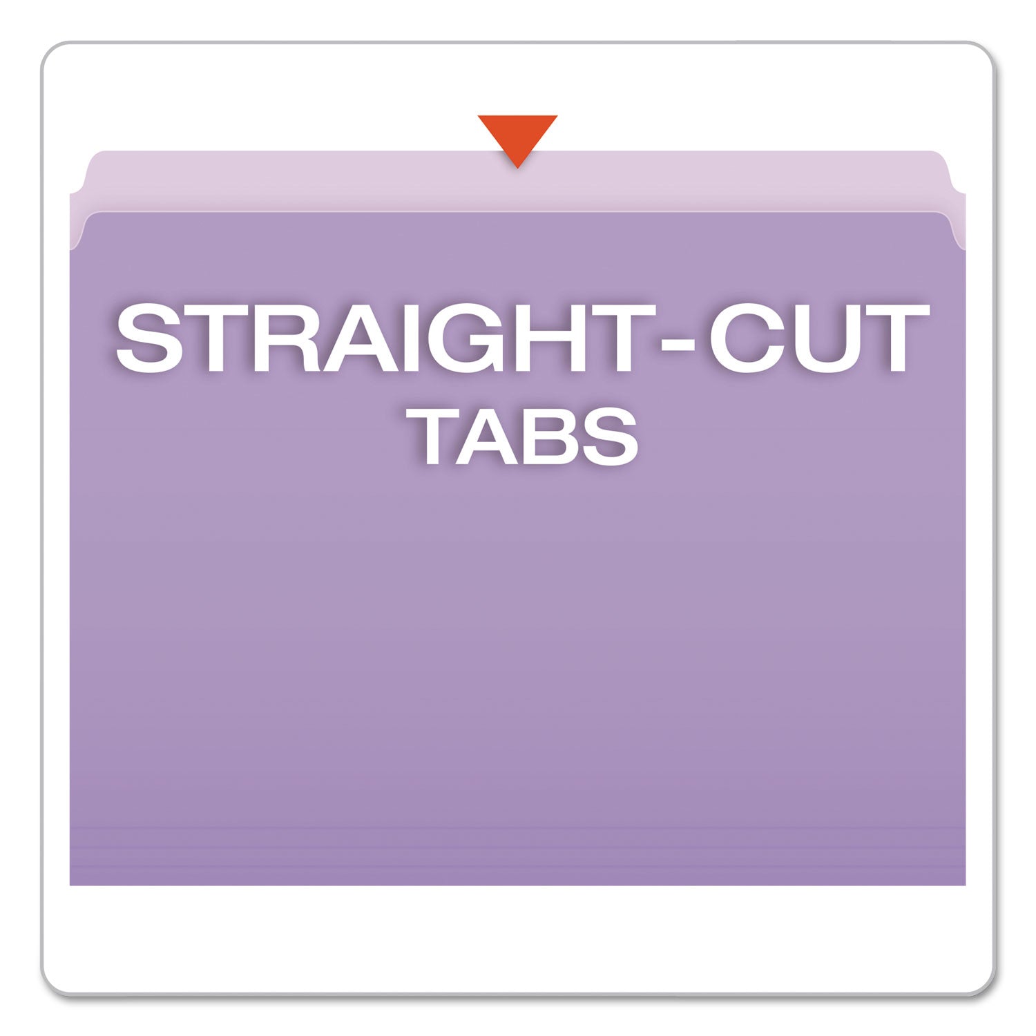 Pendaflex Letter Recycled Top Tab File Folder - 8 1/2" x 11" - 11 pt. - 1 Plys - Lavender - 30% Recycled - 100 / Box