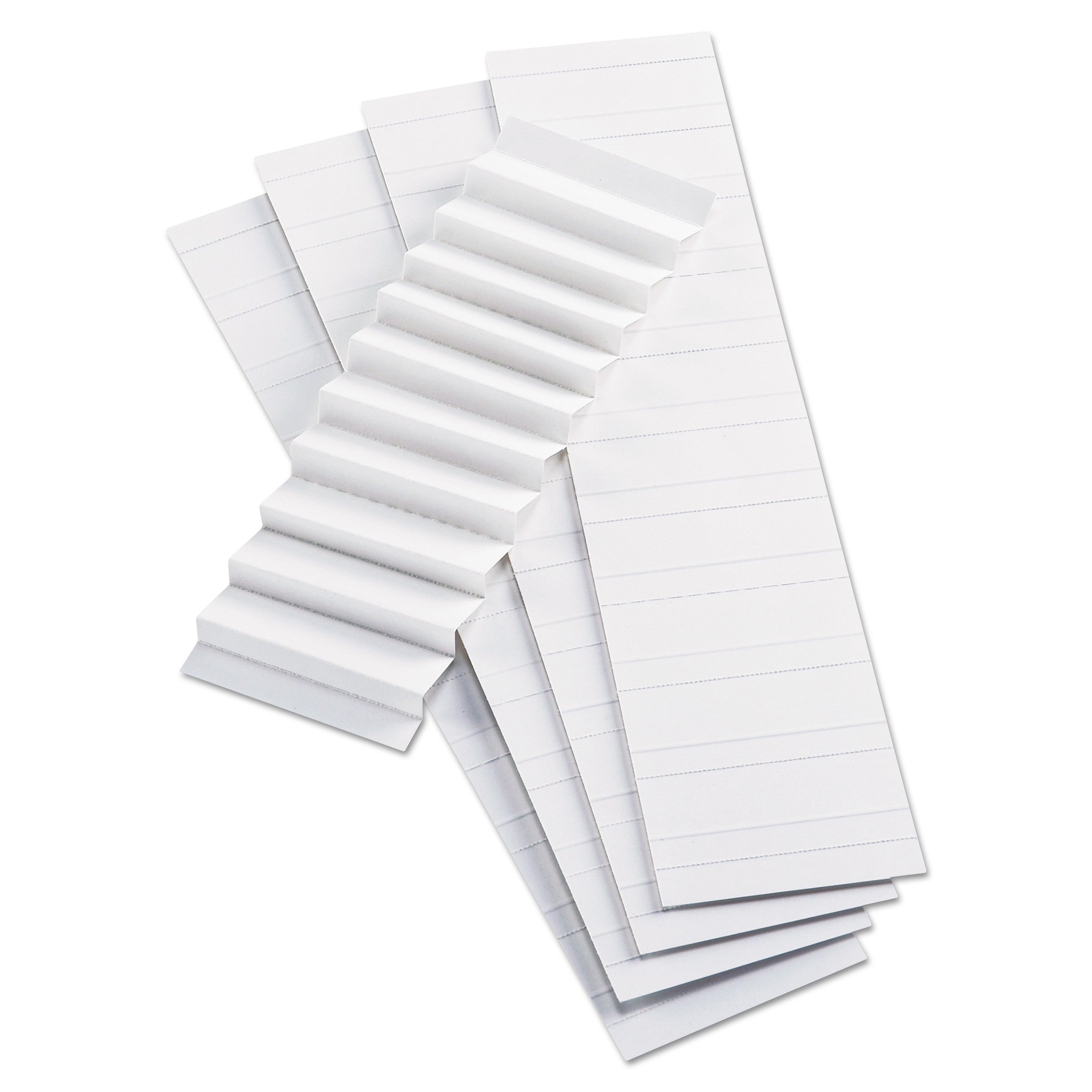 5 Blank Tab(s) - 5 Tab(s)/Set - 2" Tab Width - White Plastic Tab(s) - 10% Recycled - 100 / Pack