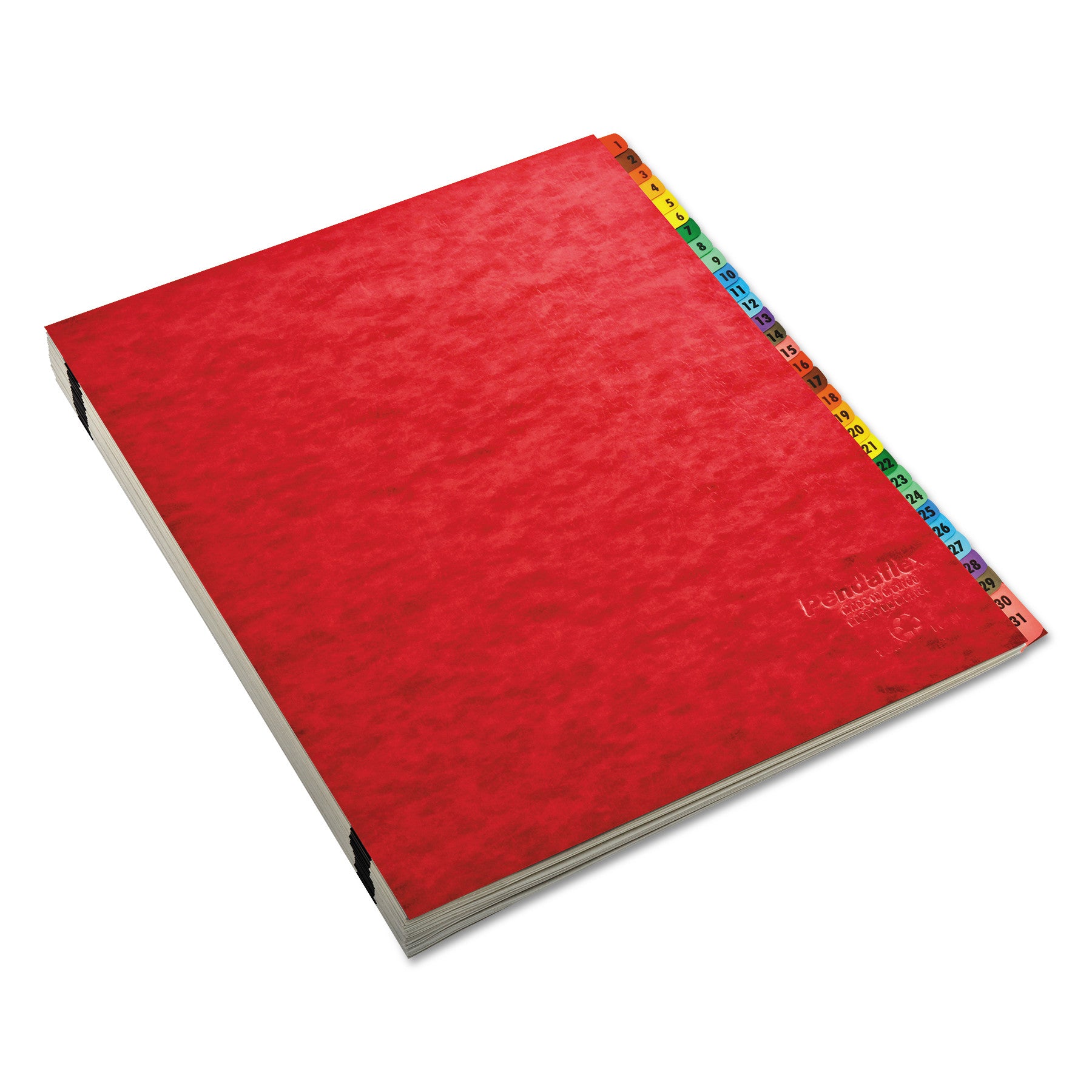 Pendaflex A-Z Oxford Desk File/Sorters - 20 Printed Tab(s) - Character - A-Z - Red Divider - Multicolor Mylar Tab(s) - 65% Recycled - Moisture Resistant, Soil Resistant, Reinforced Gusset - 1 Each