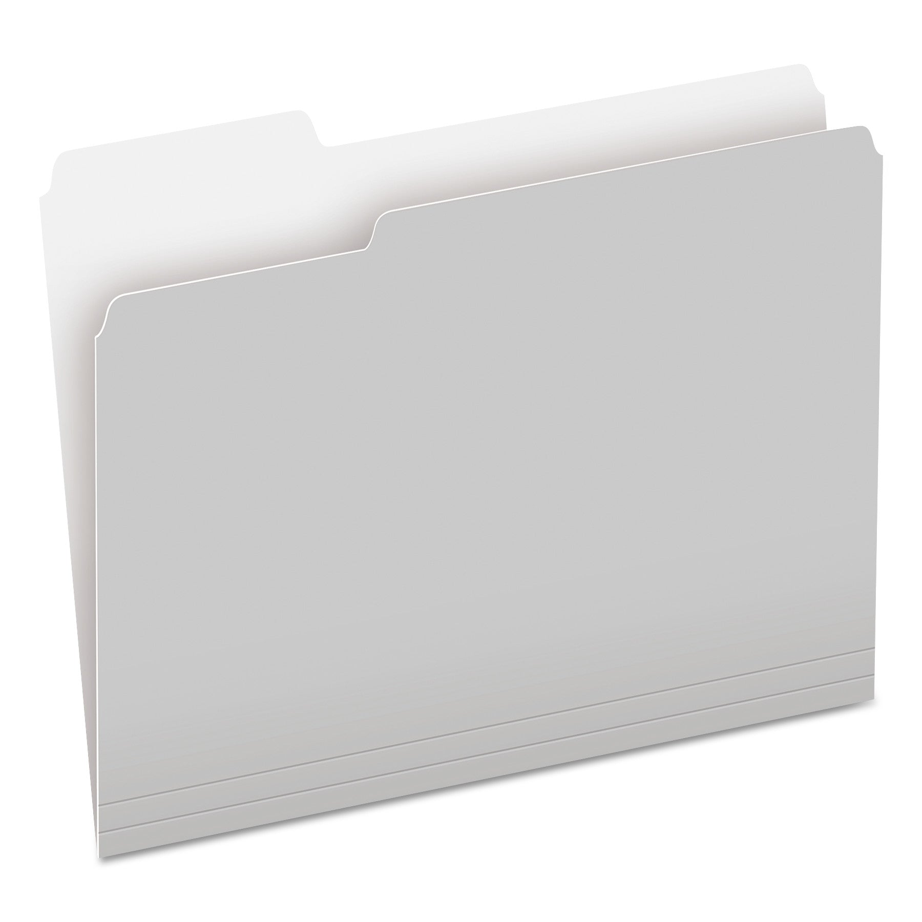 Pendaflex 1/3 Tab Cut Letter Recycled Top Tab File Folder - 8 1/2" x 11" - Top Tab Location - Assorted Tab Position - 11 pt. - 1 Plys - Gray - Acid-free - 10% Recycled - 100 / Box