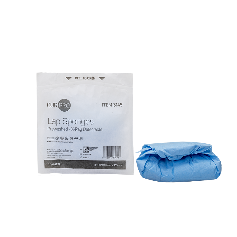 Lap Sponge - Pre-washed - Sterile, 12" x 12", 40/5/cs