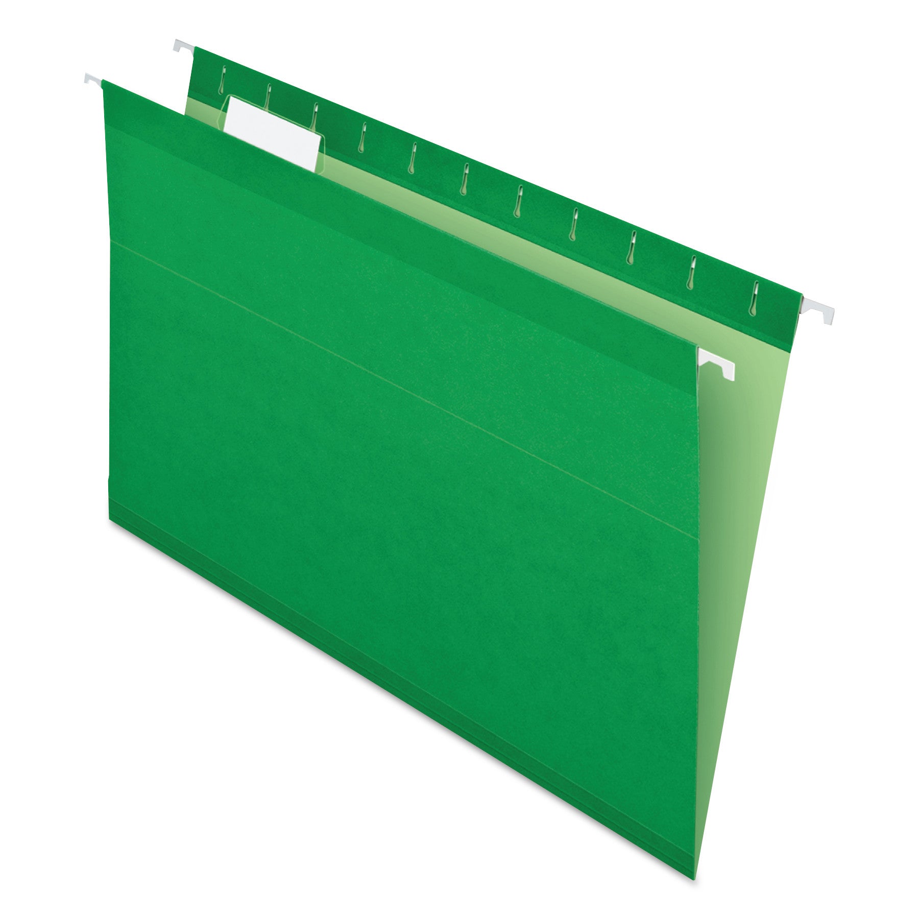 Pendaflex 1/5 Tab Cut Legal Hanging Folder - 8 1/2" x 14" - Bright Green - 25 / Box