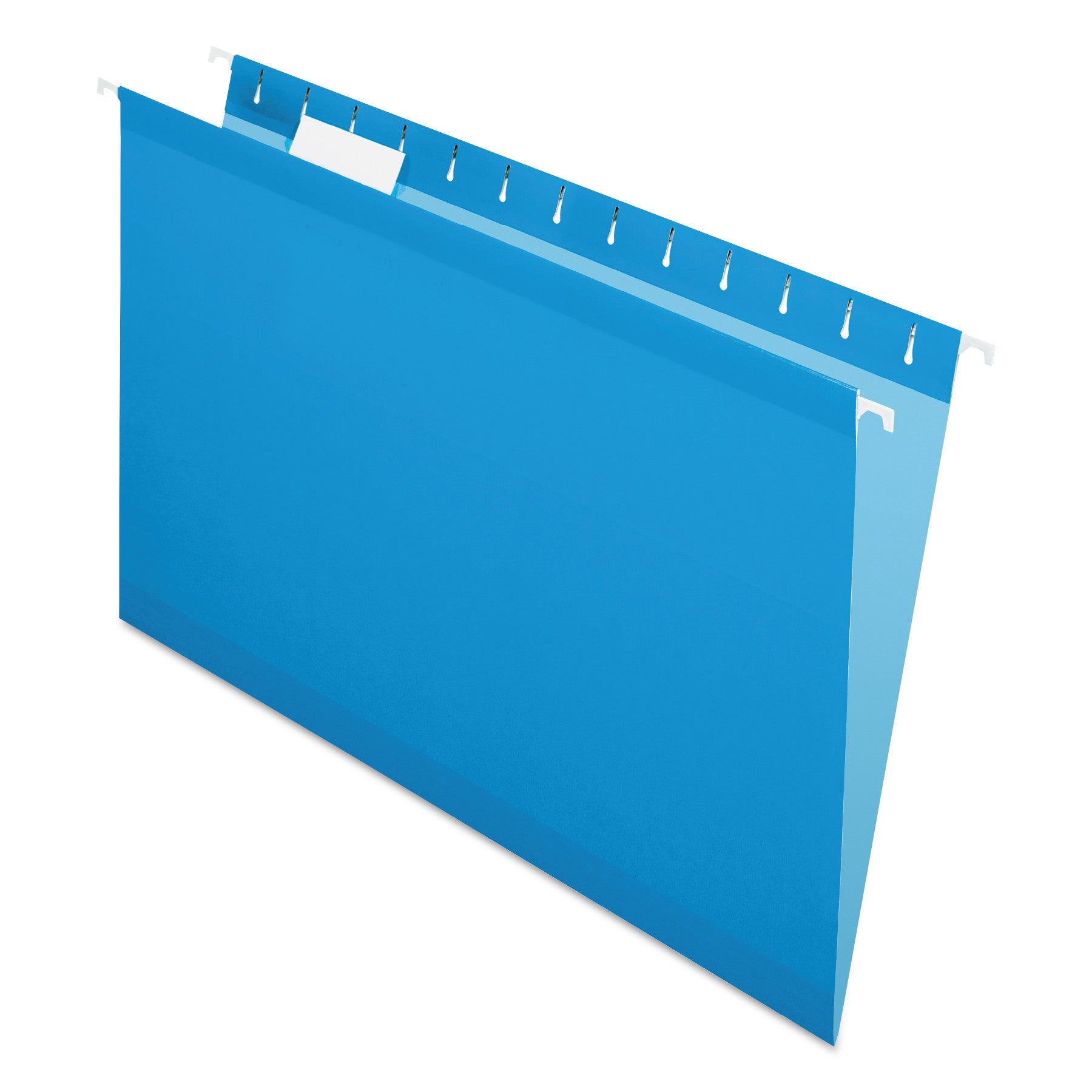 Pendaflex 1/5 Tab Cut Legal Recycled Hanging Folder - 8 1/2" x 14" - Blue - 10% Recycled - 25 / Box
