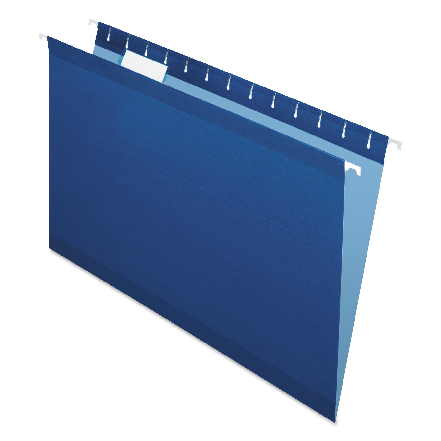 Pendaflex 1/5 Tab Cut Legal Hanging Folders, 8 1/2" x 14", Internal Pocket, 11 pt., Navy, Reinforced, Tear Resistant, Durable, 25/Box
