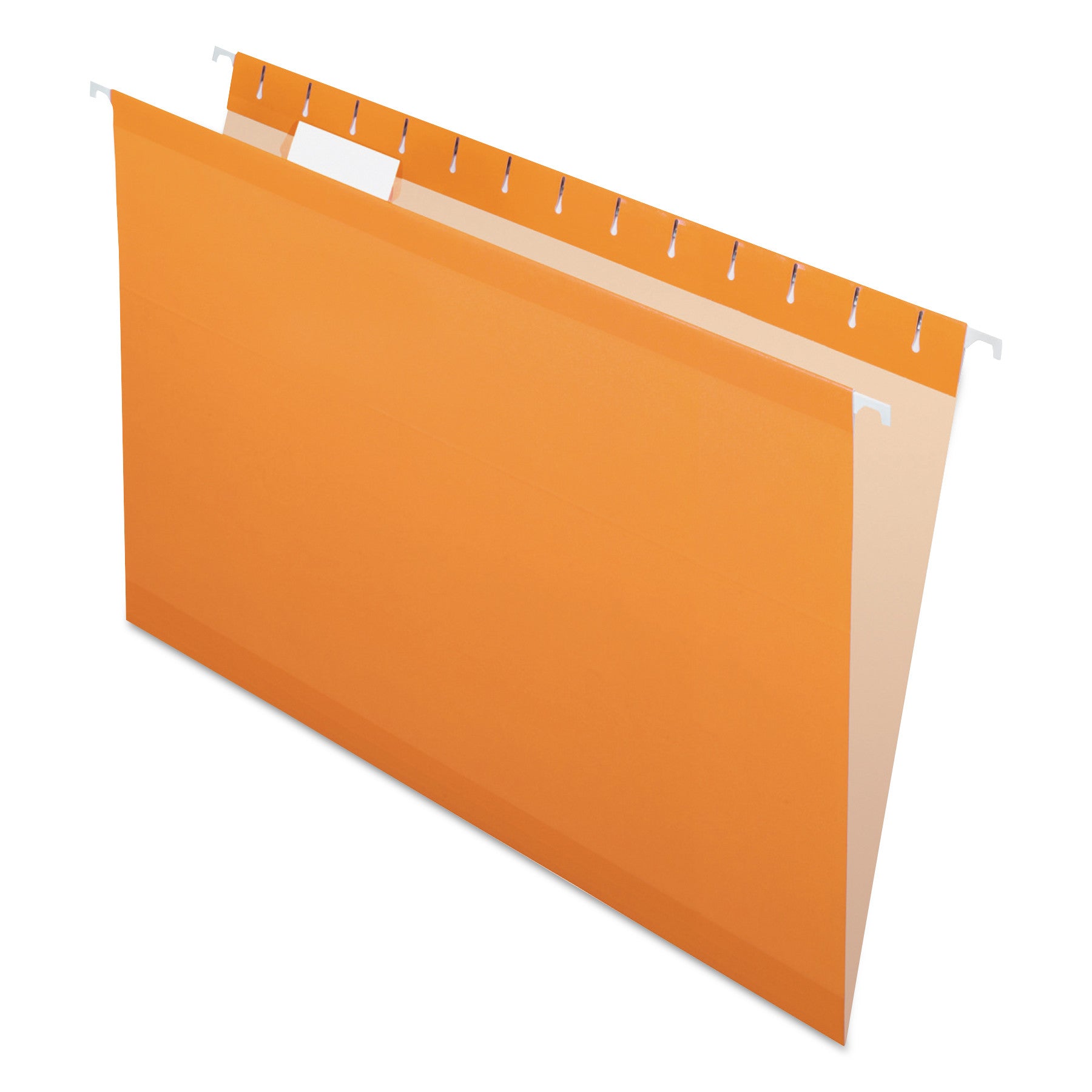 Pendaflex 1/5 Tab Cut Legal Recycled Hanging Folder - 8 1/2" x 14" - Orange - Reinforced - 10% Recycled - 25 / Box