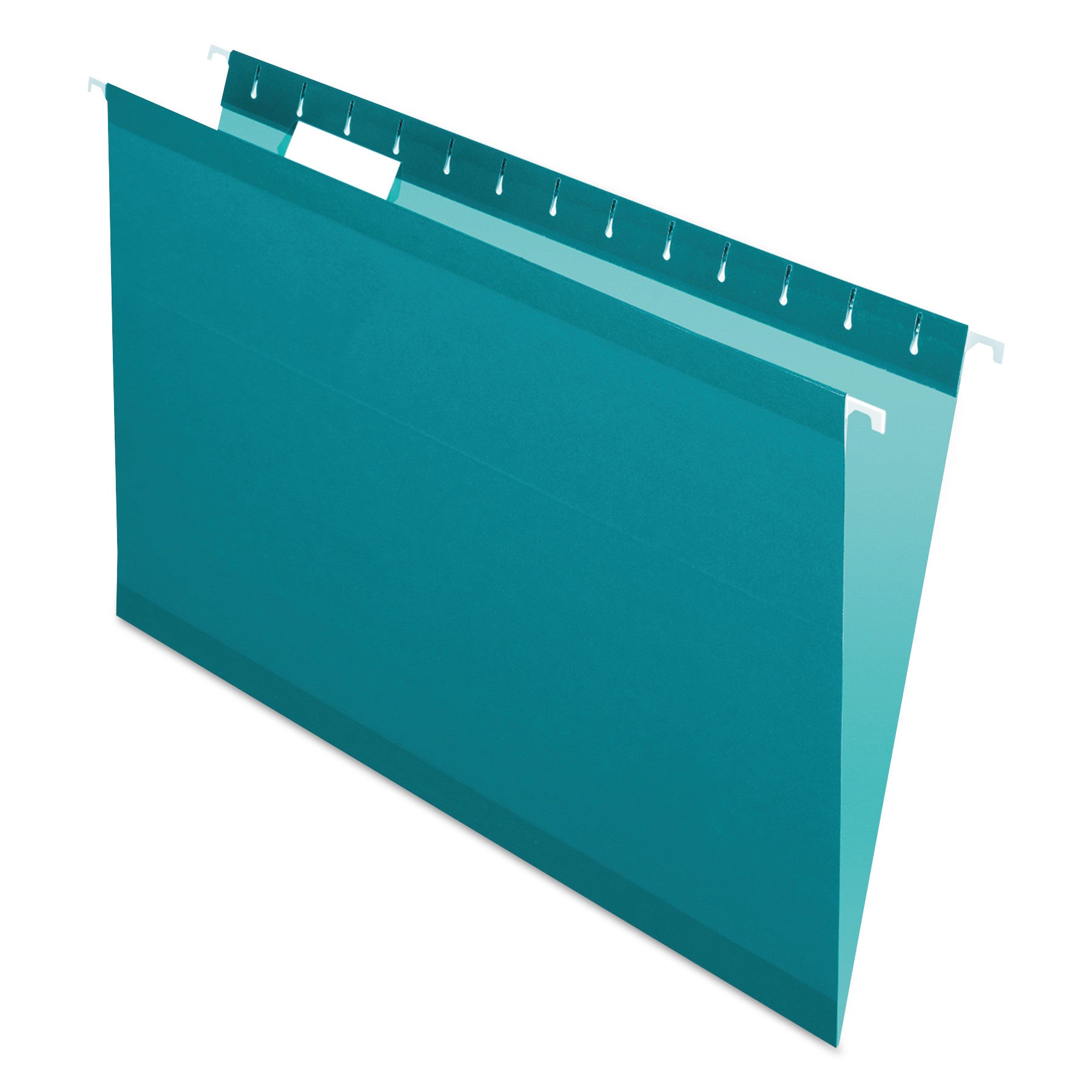 Pendaflex 1/5 Tab Cut Legal Hanging Folders, 8 1/2" x 14", Internal Pocket, 11 pt., Teal, Reinforced, Tear Resistant, Durable, 25/Box