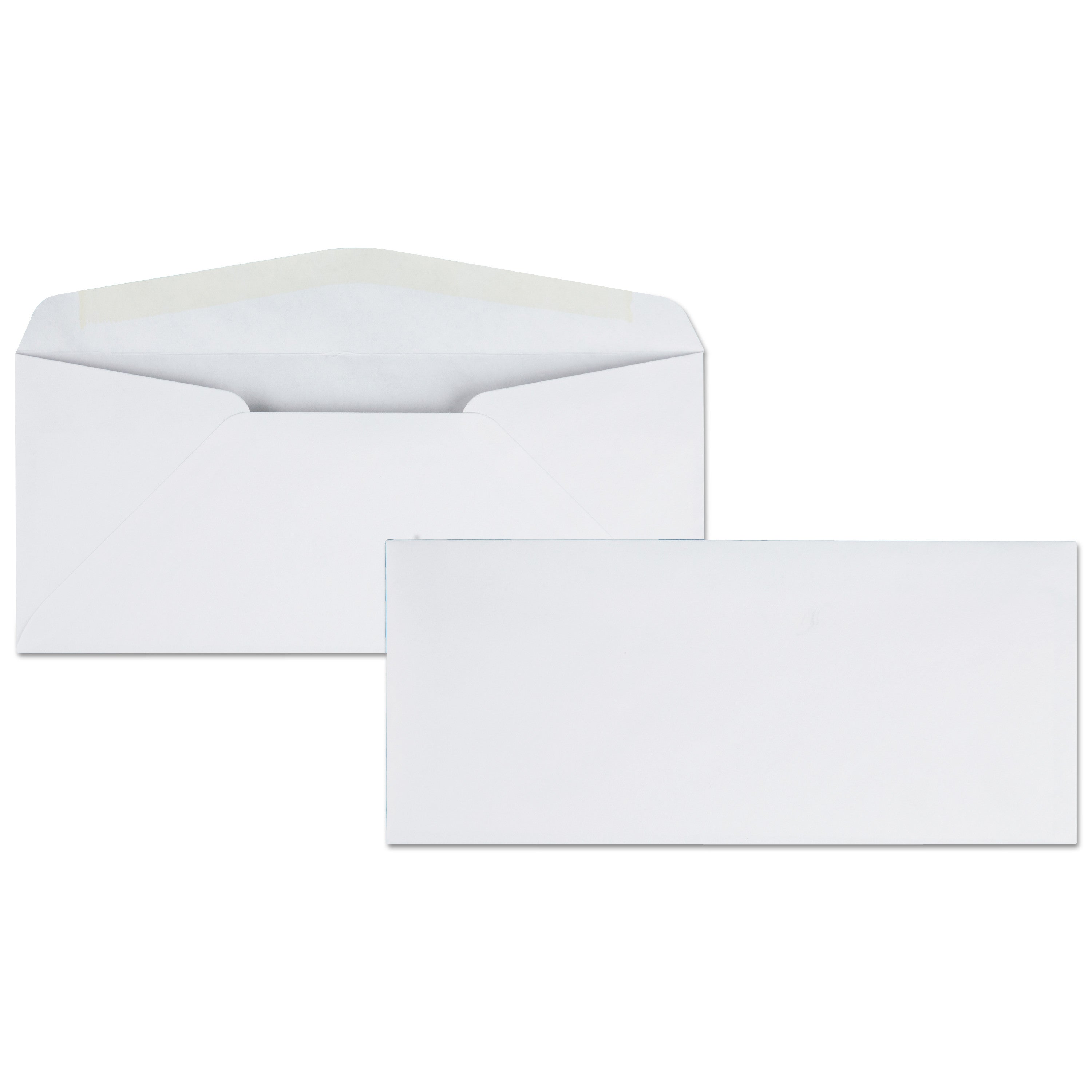 Business - #10 - 4 1/8" Width x 9 1/2" Length - 24 lb - Gummed - White - Wove - 500 / Box