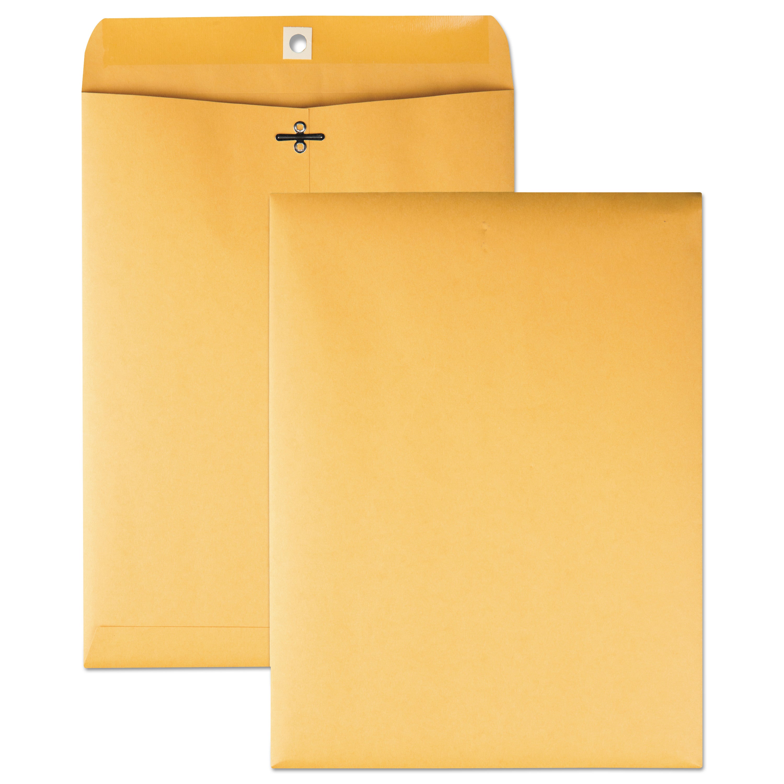 Quality Park 9 x 12 Heavy-duty Clasp Envelopes - Clasp - #90 - 9" Width x 12" Length - 32 lb - Gummed - Kraft - Kraft - 100 / Box