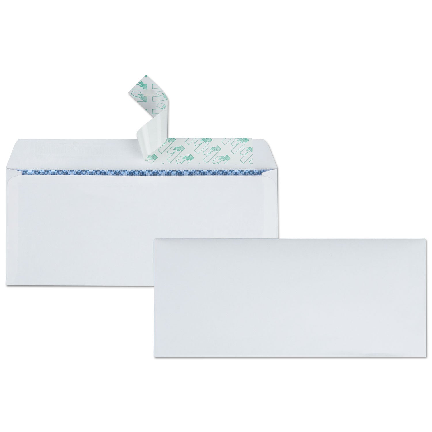 Security - #10 - 4 1/8" Width x 9 1/2" Length - 24 lb - Self-sealing - White - Wove - 500 / Box