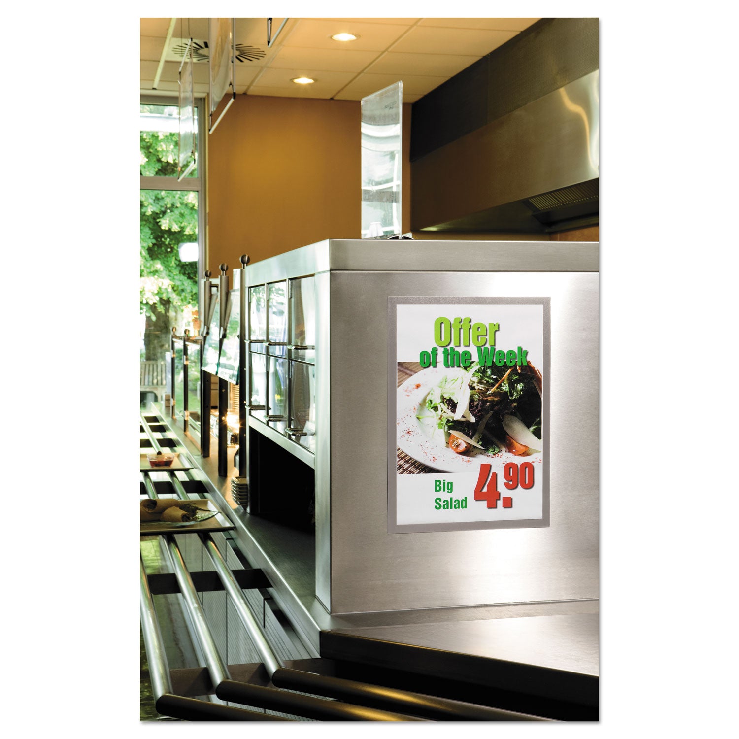 11" x 17" Frame Size - Rectangle - Horizontal, Vertical - Dual-sided, Magnetic, Self-adhesive - Silver - 2 / Pack