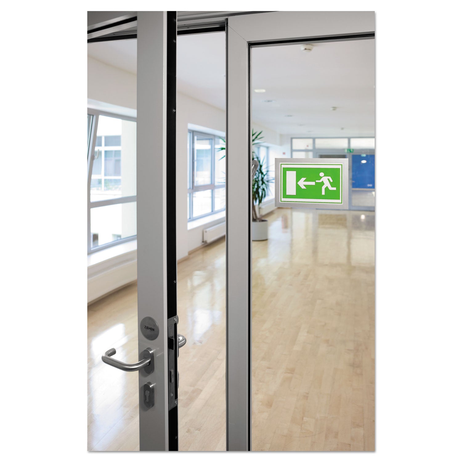 DURABLE Duraframe Half Letter, 5.50" x 8.50" Insert, Rectangle, Magnetic, Dual-sided, Self-adhesive, Repositionable, Silver, 2 Pack