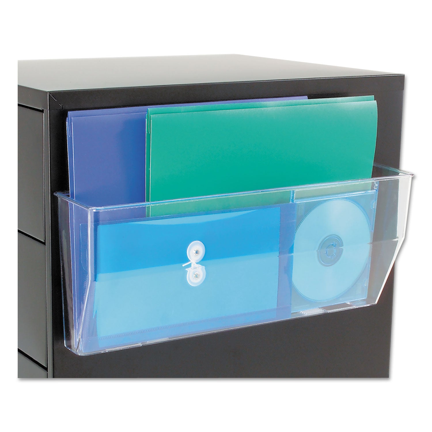 Deflecto Magnetic DocuPocket - 1 Compartment(s) - 6.37" Height x 15" Width x 3" Depth - Clear - Plastic - 1 Each