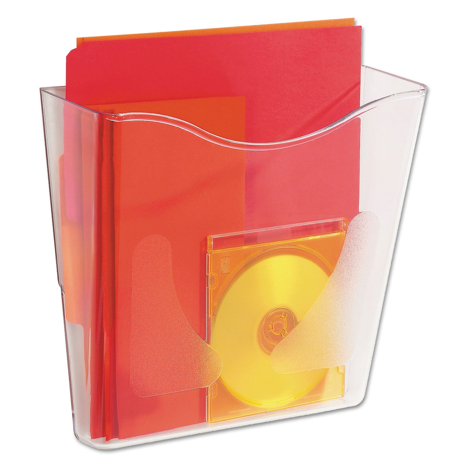 Deflecto Euro-Style DocuPocket - 1 Pocket(s) - 10" Height x 10.87" Width x 10.25" Depth - Clear - Plastic - 1 Each