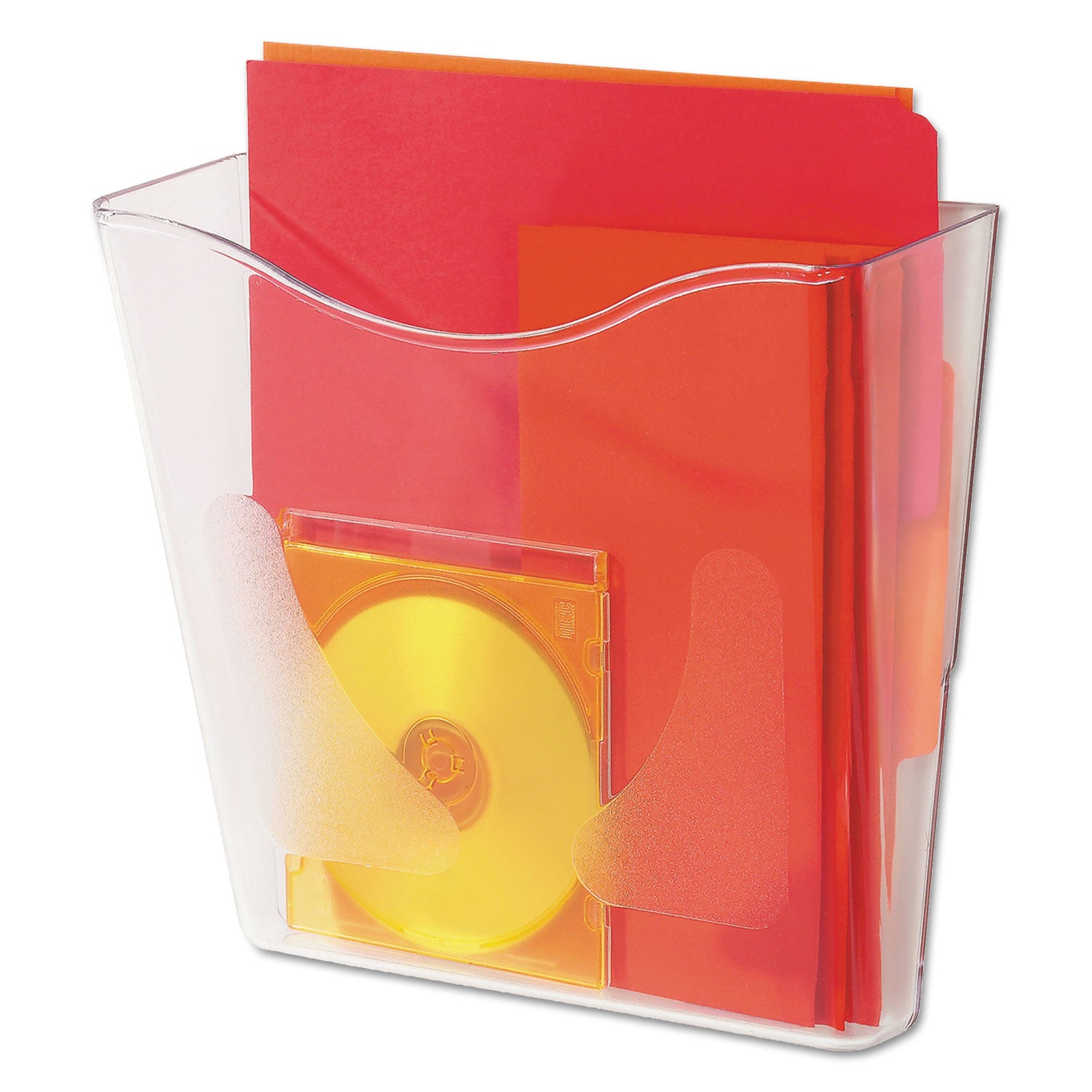 Deflecto Euro-Style DocuPocket - 1 Pocket(s) - 10" Height x 10.87" Width x 10.25" Depth - Clear - Plastic - 1 Each