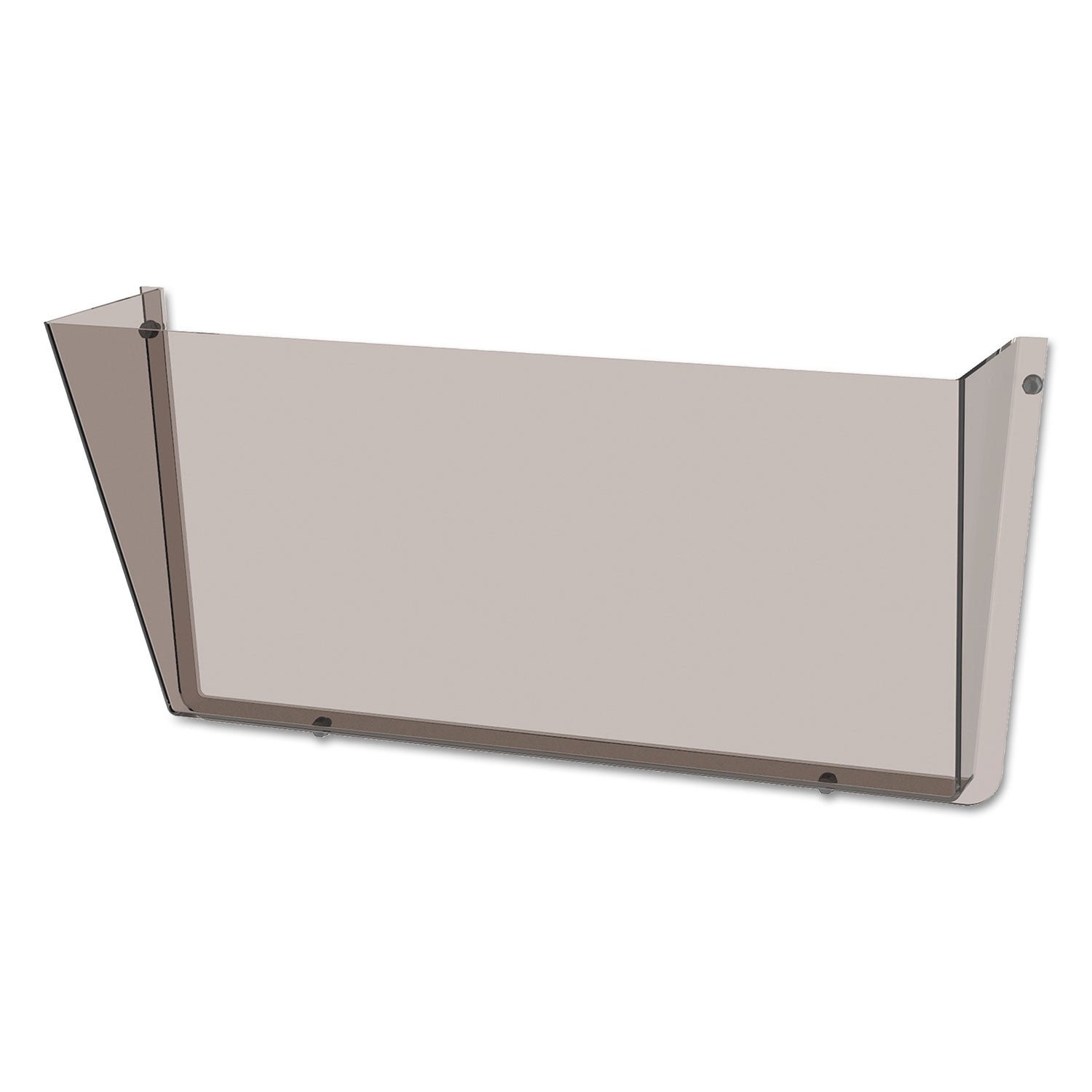 Deflecto Unbreakable DocuPocket - 1 Compartment(s) - 6.50" Height x 14.50" Width x 3" Depth - Unbreakable - Smoke - Plastic - 1 Each