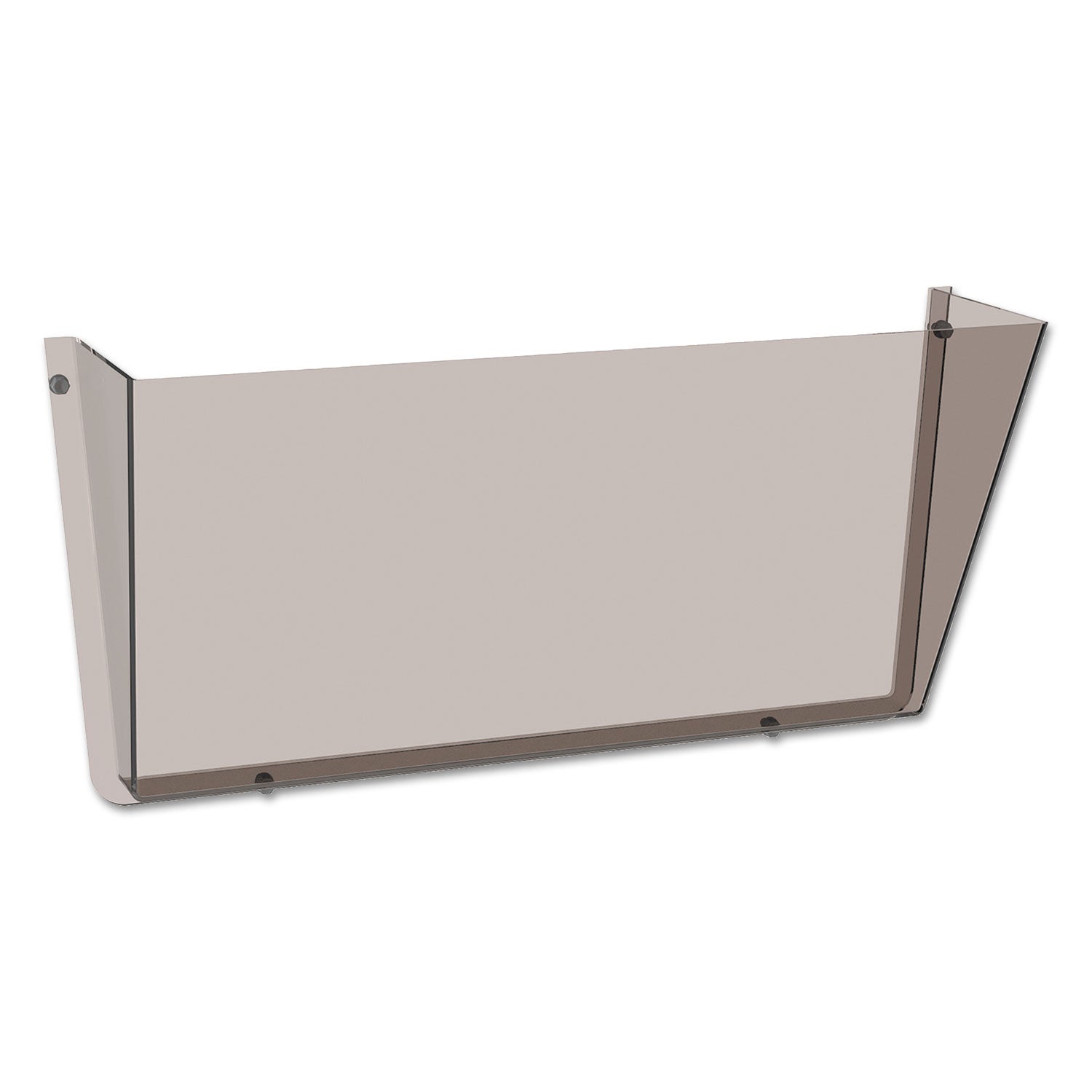 Deflecto Unbreakable DocuPocket - 1 Compartment(s) - 6.50" Height x 14.50" Width x 3" Depth - Unbreakable - Smoke - Plastic - 1 Each
