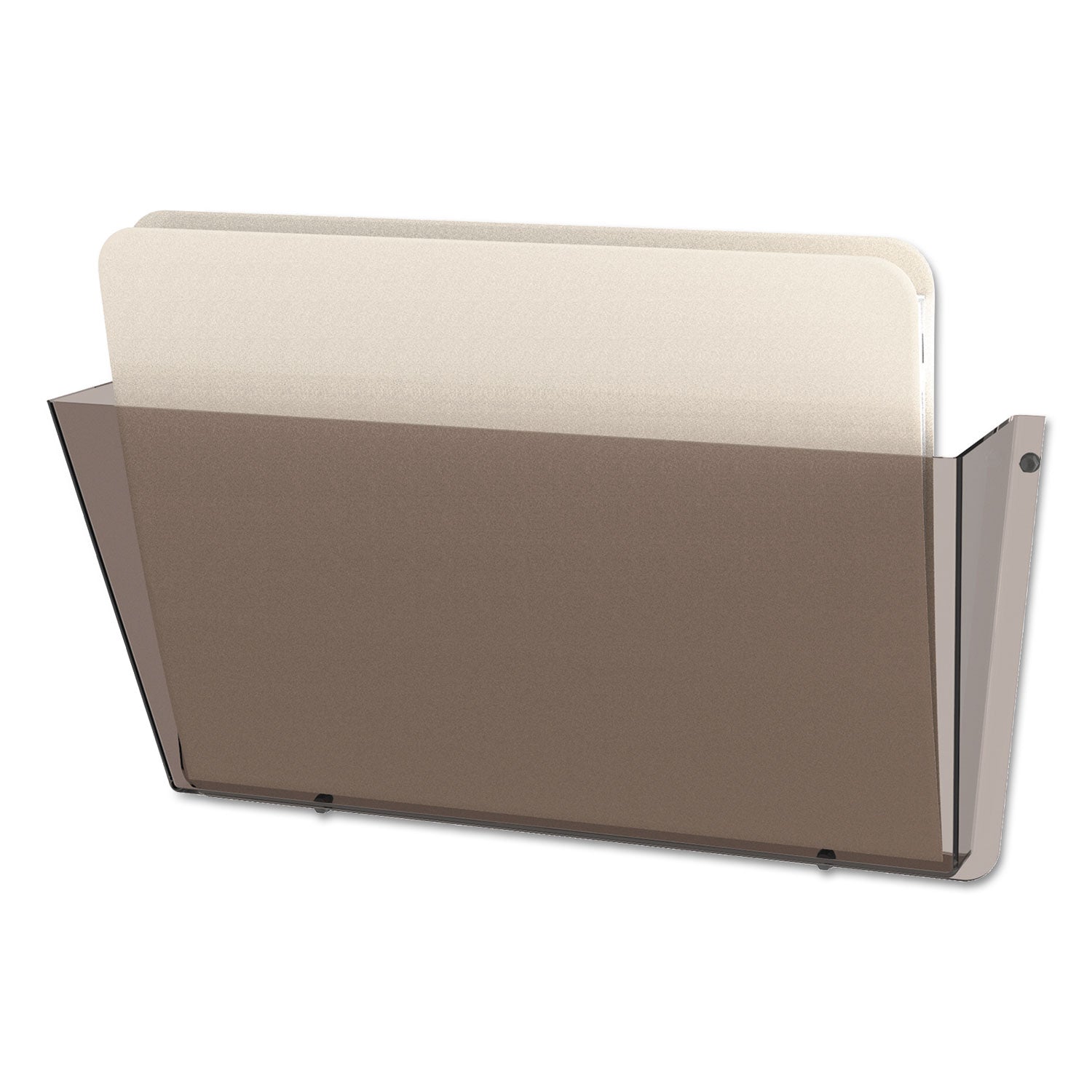 Deflecto Unbreakable DocuPocket - 1 Compartment(s) - 6.50" Height x 14.50" Width x 3" Depth - Unbreakable - Smoke - Plastic - 1 Each