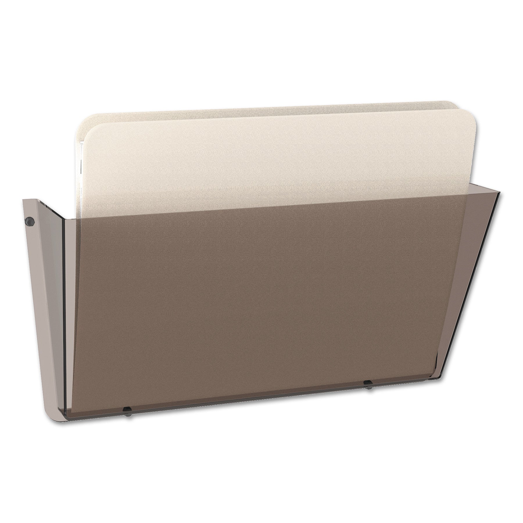 Deflecto Unbreakable DocuPocket - 1 Compartment(s) - 6.50" Height x 14.50" Width x 3" Depth - Unbreakable - Smoke - Plastic - 1 Each