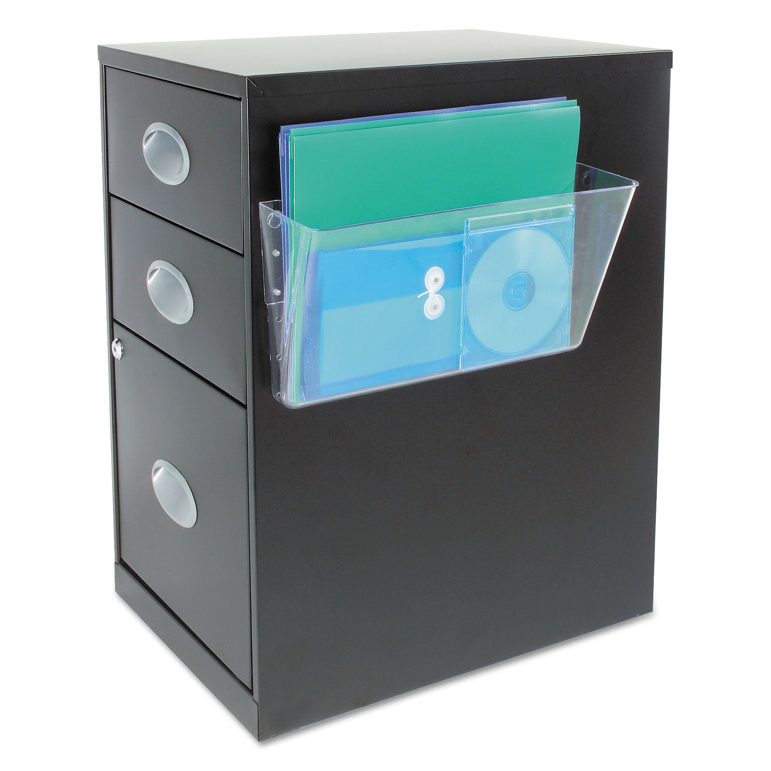 Deflecto Magnetic DocuPocket - 1 Compartment(s) - 7" Height x 13" Width x 4" Depth - Clear - Plastic - 1 Each