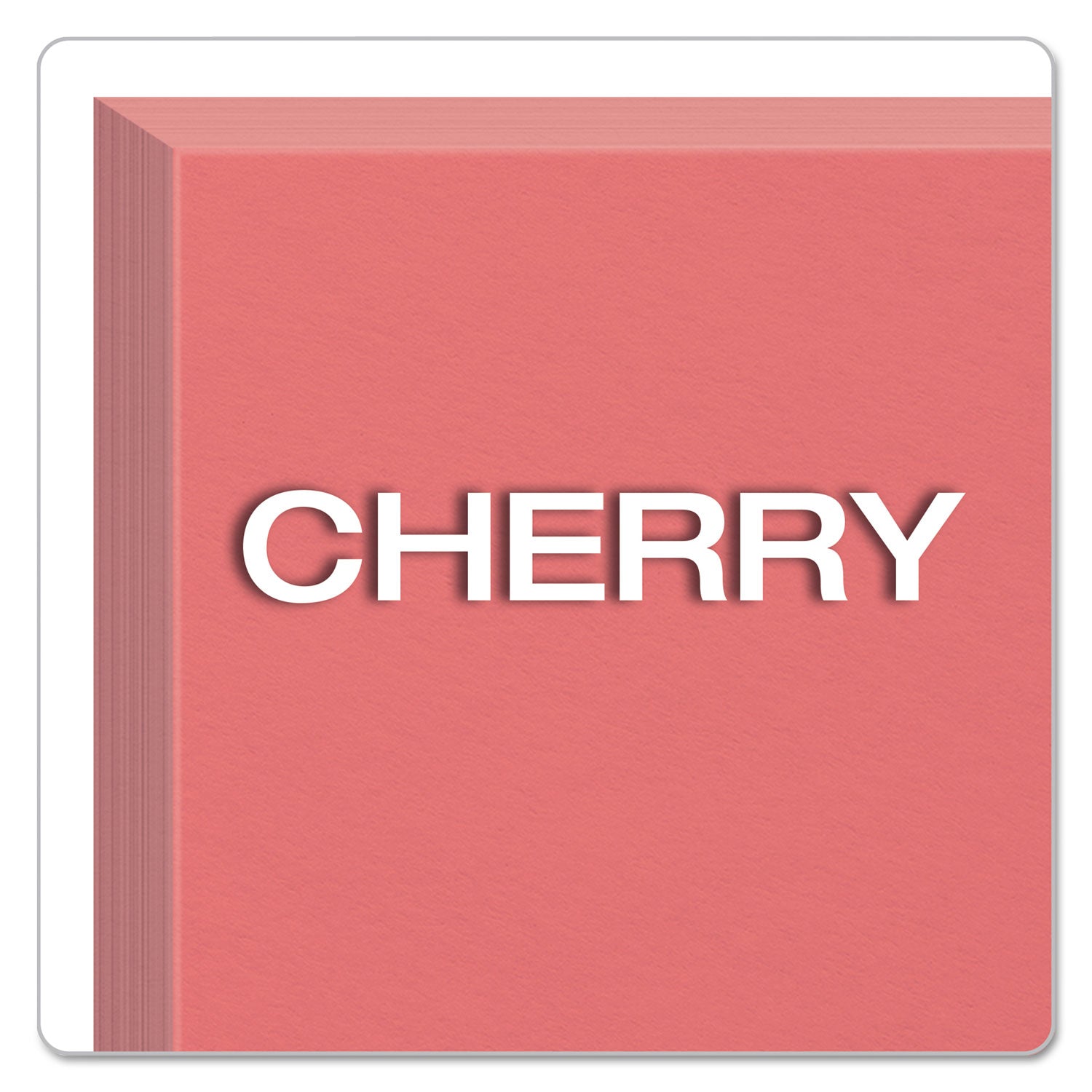 Oxford Colored Blank Index Cards, Cherry, 3" x 5", Plain, Durable, 100 Sheets per Pack