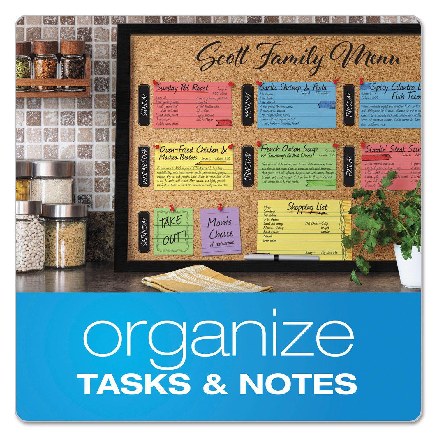 Oxford Colored Ruled Index Cards, 3" x 5", Cherry, 100 Sheets per Pack