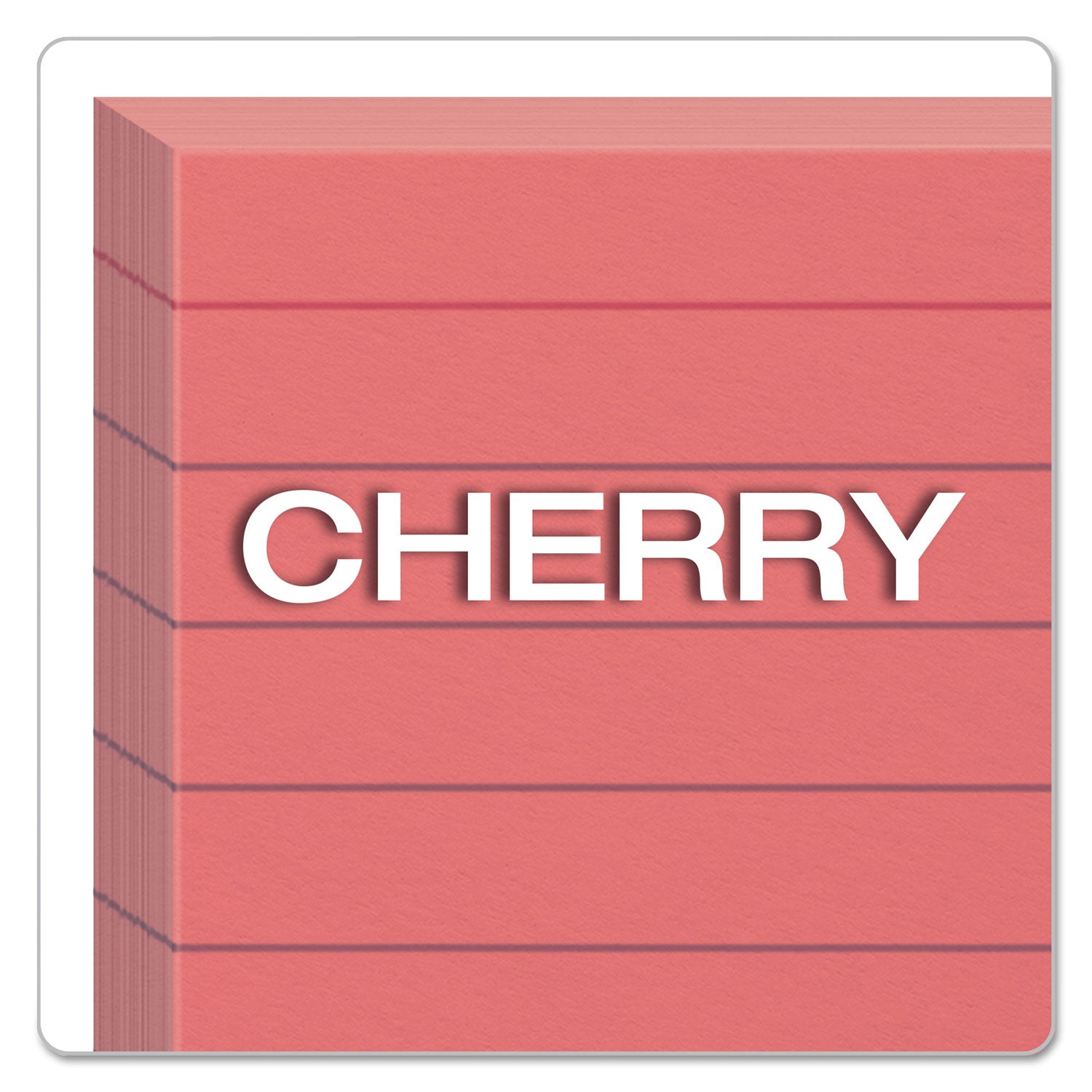 Oxford Colored Ruled Index Cards, 3" x 5", Cherry, 100 Sheets per Pack