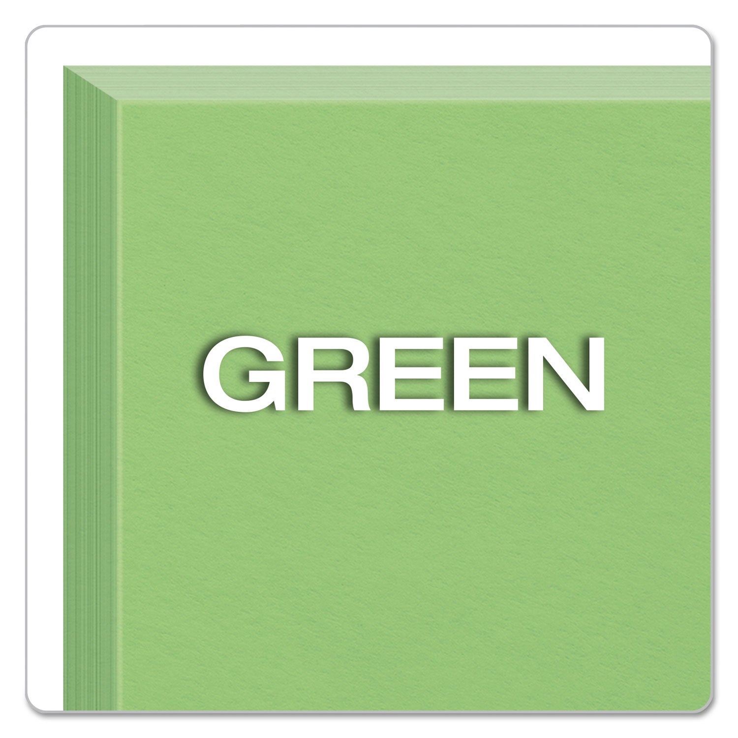Oxford Colored Blank Index Cards, Green, 4" x 6", Plain, Durable, 100 Sheets per Pack