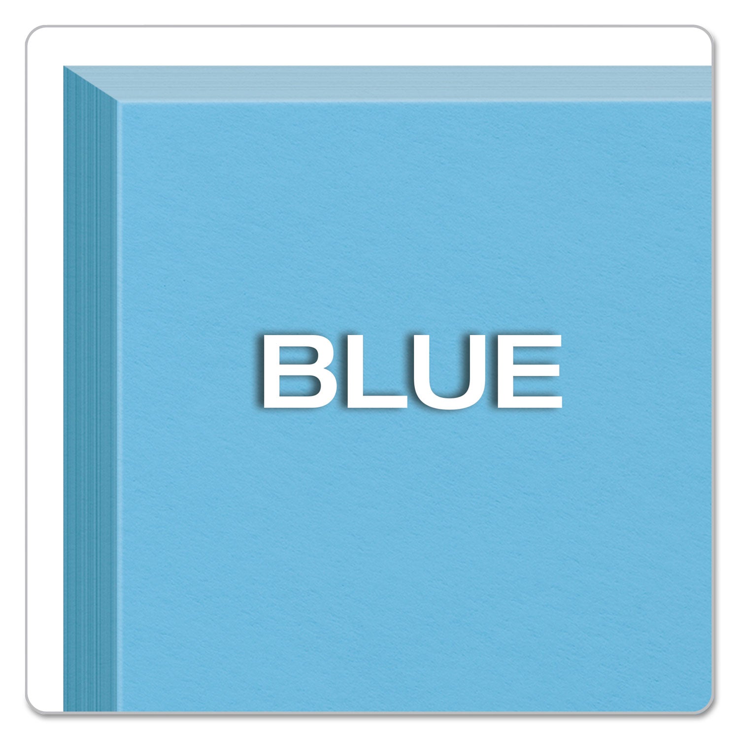 Oxford Colored Blank Index Cards, Blue, 3" x 5", Plain, Durable, 100 Sheets per Pack