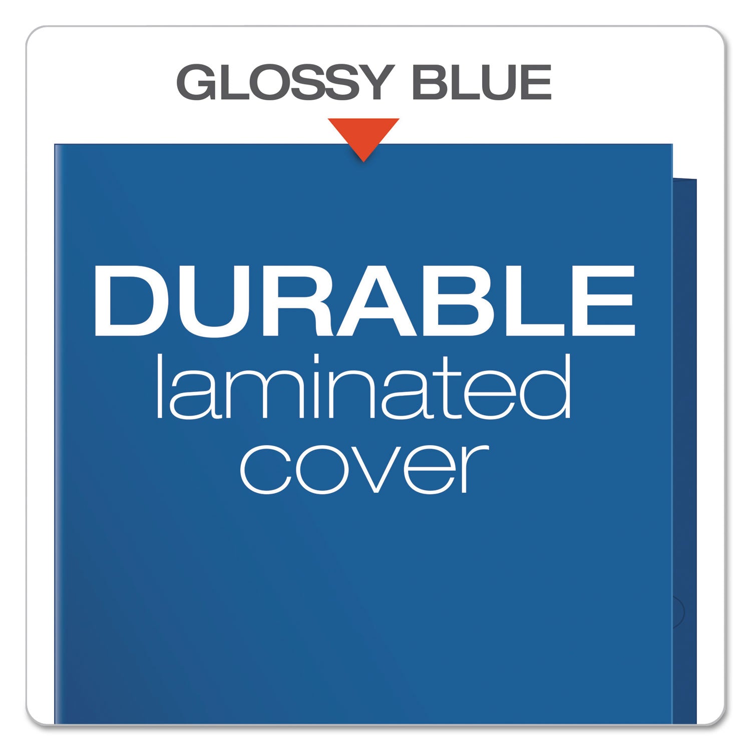 Oxford Letter Pocket Folder - 8 1/2" x 11" - 2 Pocket(s) - Blue - 25 / Box