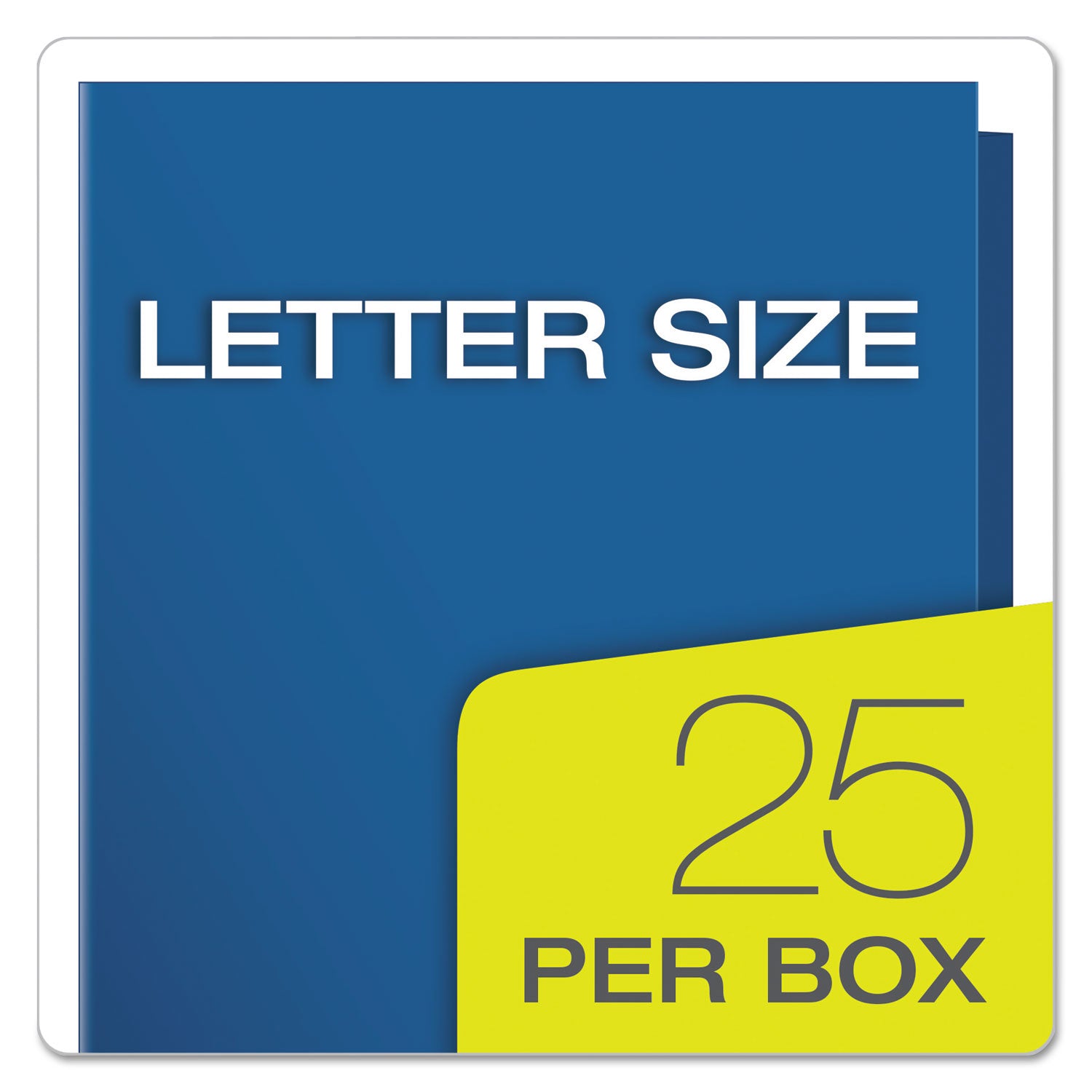Oxford Letter Pocket Folder - 8 1/2" x 11" - 2 Pocket(s) - Blue - 25 / Box