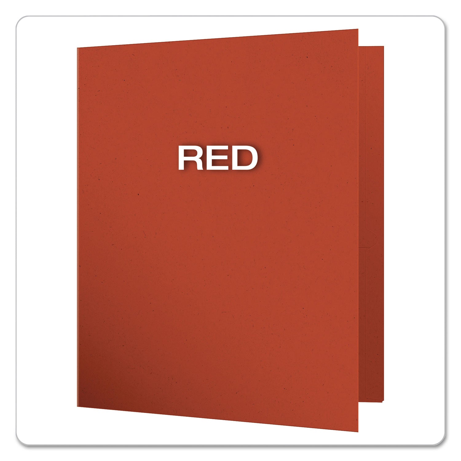 Oxford EarthWise Letter Recycled Pocket Folder - 8 1/2" x 11" - 100 Sheets Capacity - 2 Pocket(s) - Red - 100% Recycled - 25 / Box