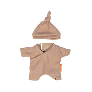 Brown Pajamas With Hat 8 1/4"