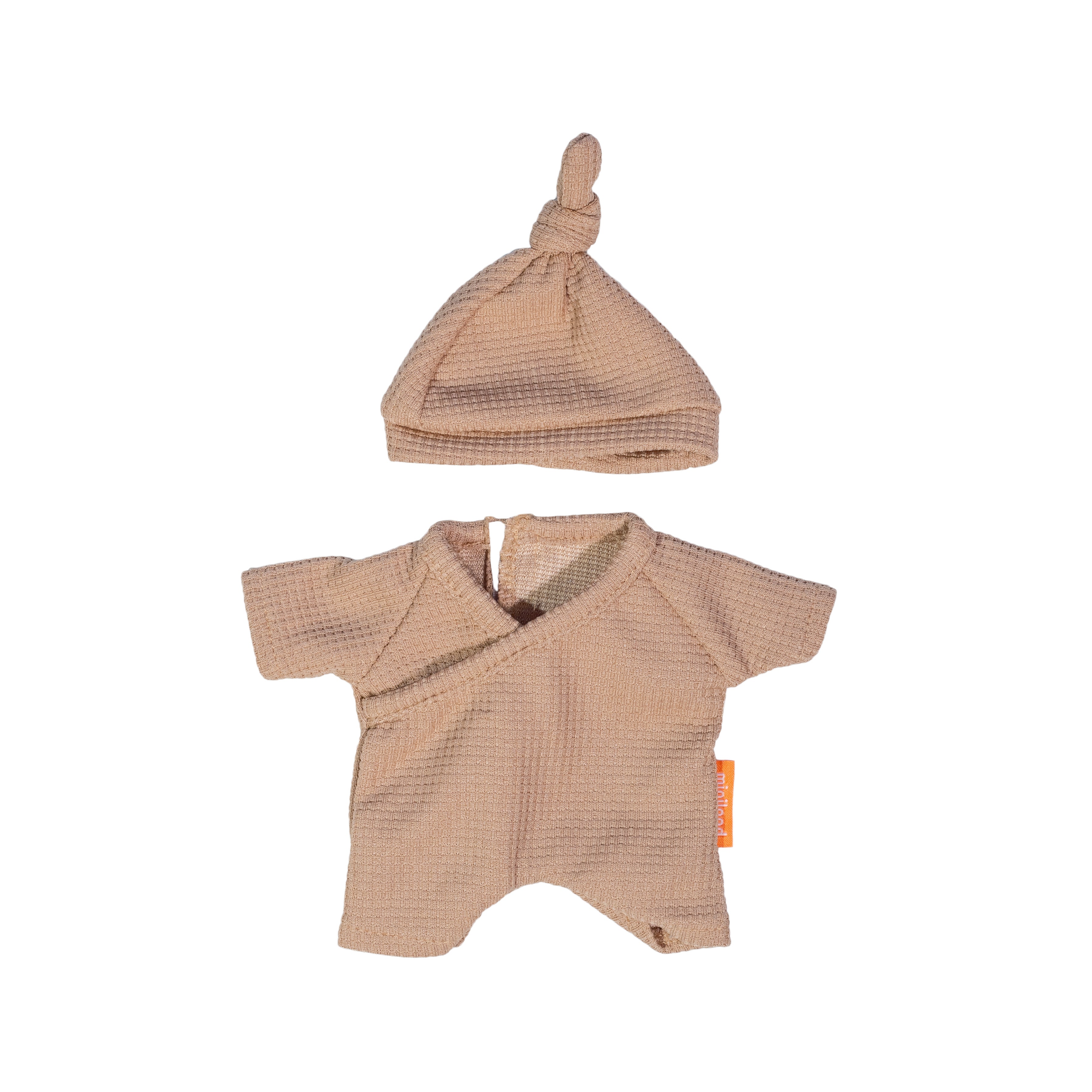 Brown Pajamas With Hat 8 1/4"