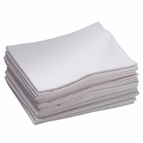 ECR4Kids Standard Cot Sheet with Elastic Straps  Daycare Cot Sheet  50.5in X 21.75in  12-Pack -White