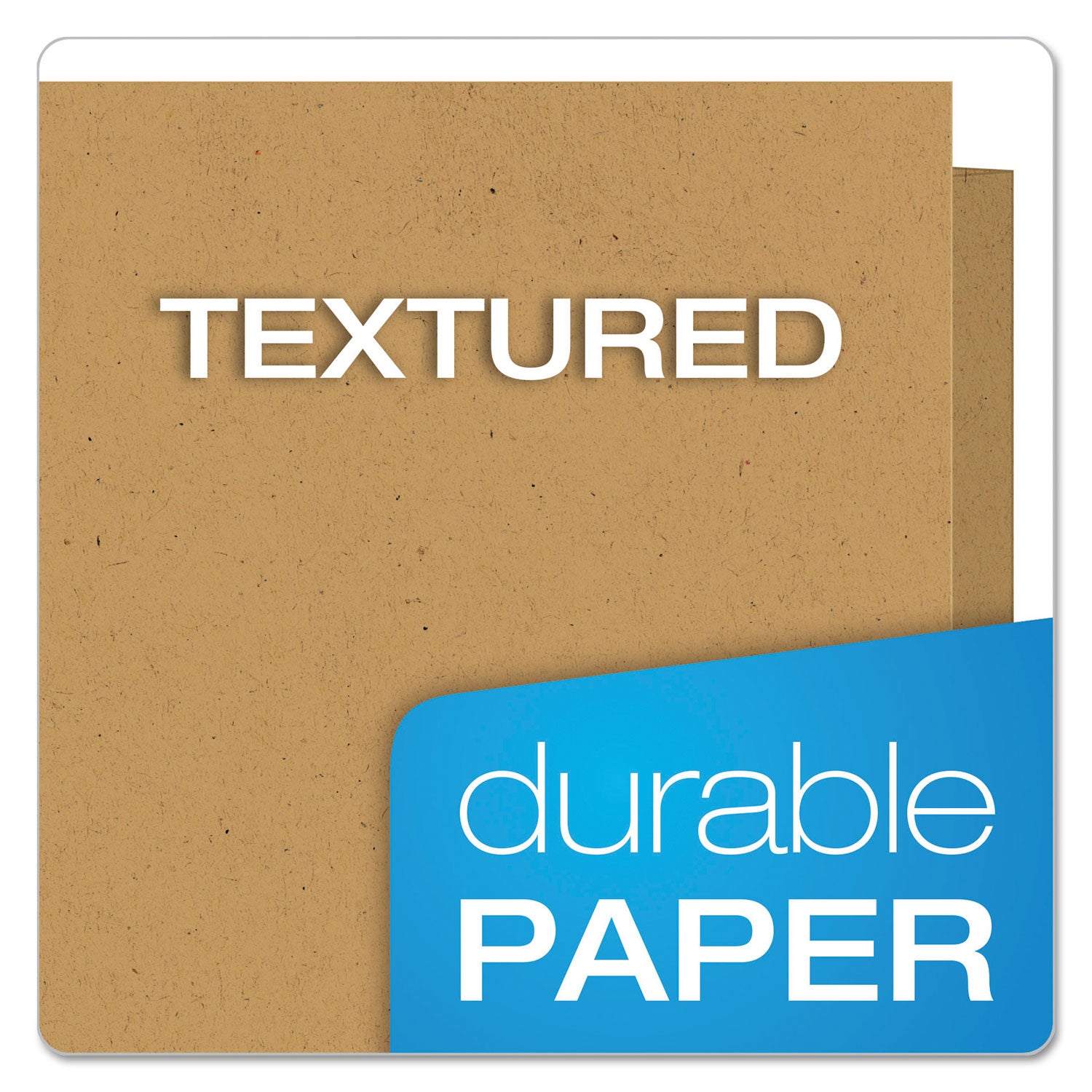 Pendaflex Oxford Letter Recycled Pocket Folder - 8 1/2" x 11" - 100 Sheets Capacity - 2 Pocket(s) - Fiber - Natural - Tear Resistant - 100% Recycled - 25 / Box