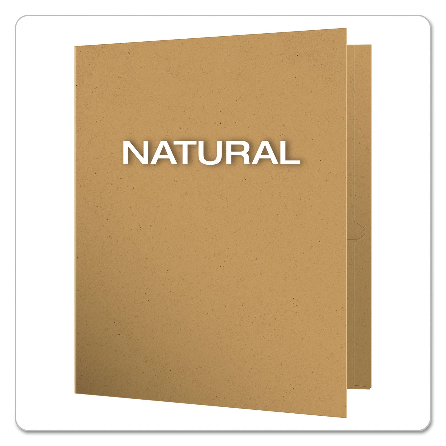 Pendaflex Oxford Letter Recycled Pocket Folder - 8 1/2" x 11" - 100 Sheets Capacity - 2 Pocket(s) - Fiber - Natural - Tear Resistant - 100% Recycled - 25 / Box