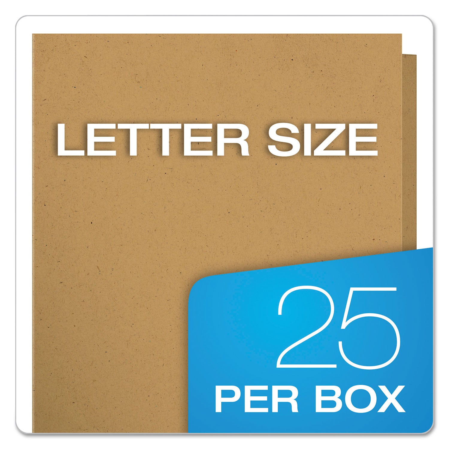 Pendaflex Oxford Letter Recycled Pocket Folder - 8 1/2" x 11" - 100 Sheets Capacity - 2 Pocket(s) - Fiber - Natural - Tear Resistant - 100% Recycled - 25 / Box